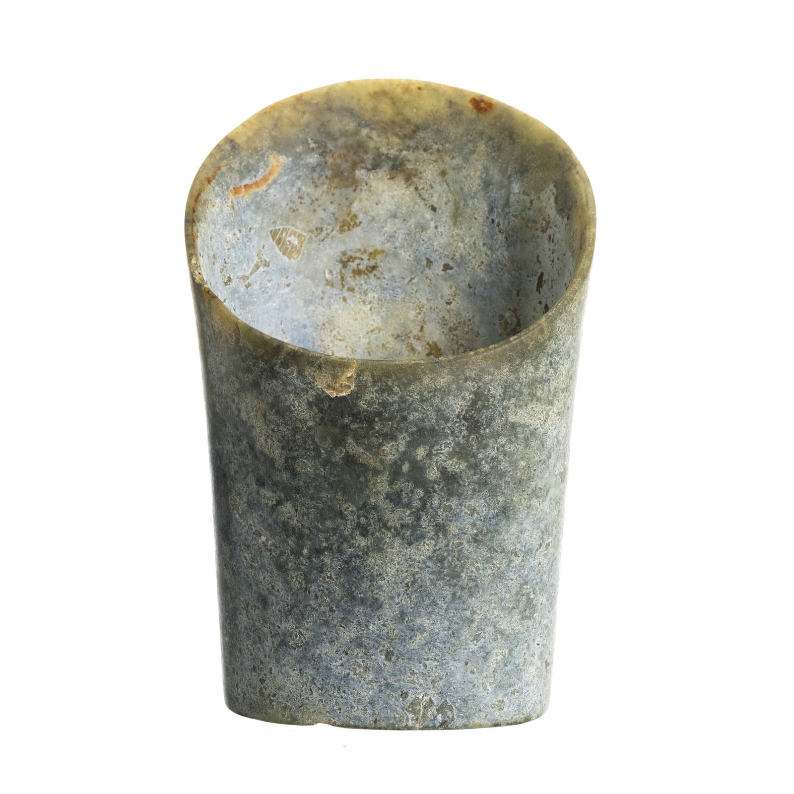 Hongshan neolithic hoof-shaped jade hair ornament, Tixing (1 of 1)