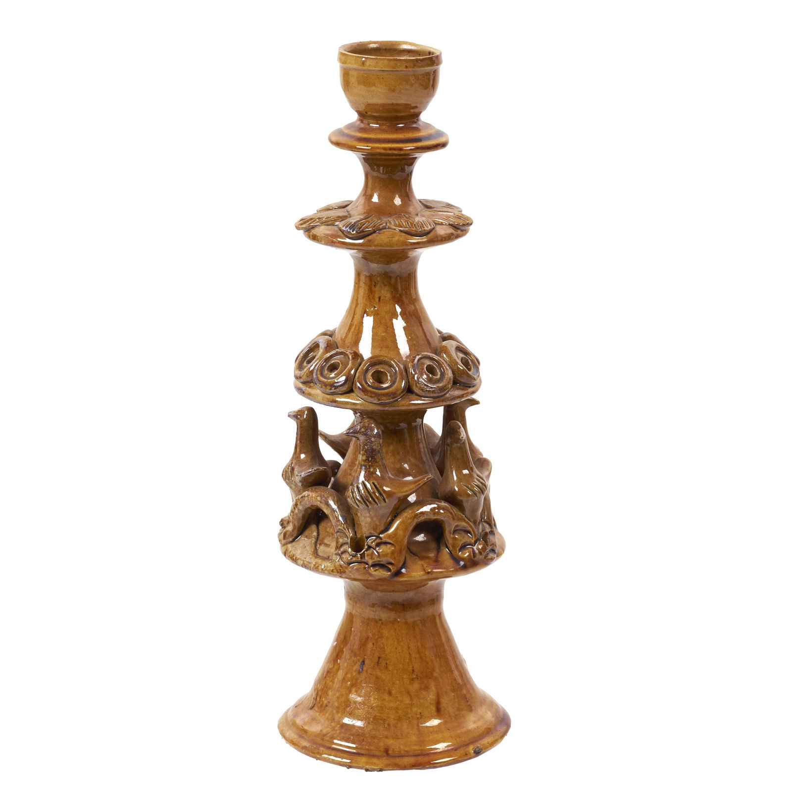 ROSA RAMALHO (1888-1984) - 'Dovecote' candlestick (1 of 1)