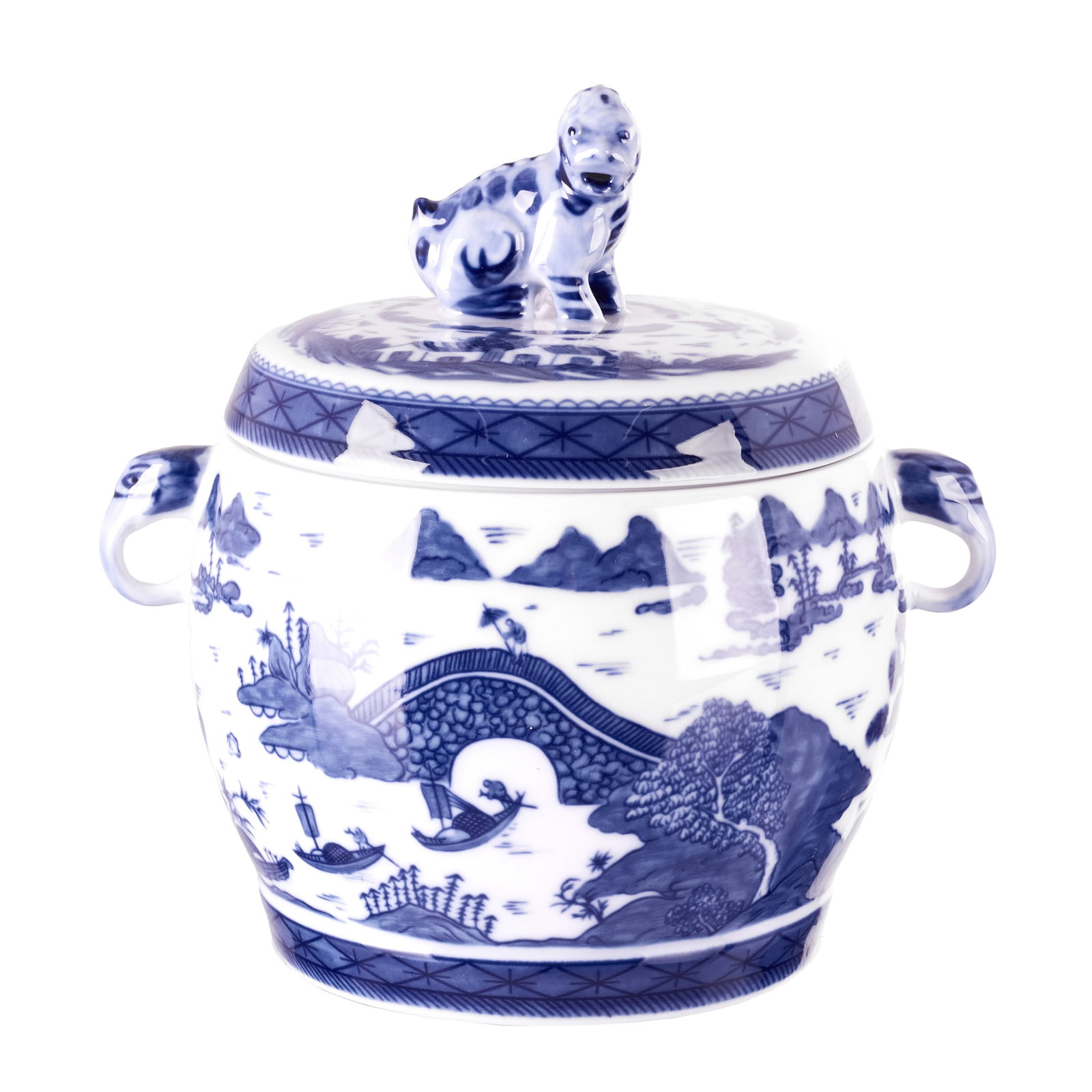 VISTA ALEGRE - 'Blue Canton' lidded jar (1 of 1)
