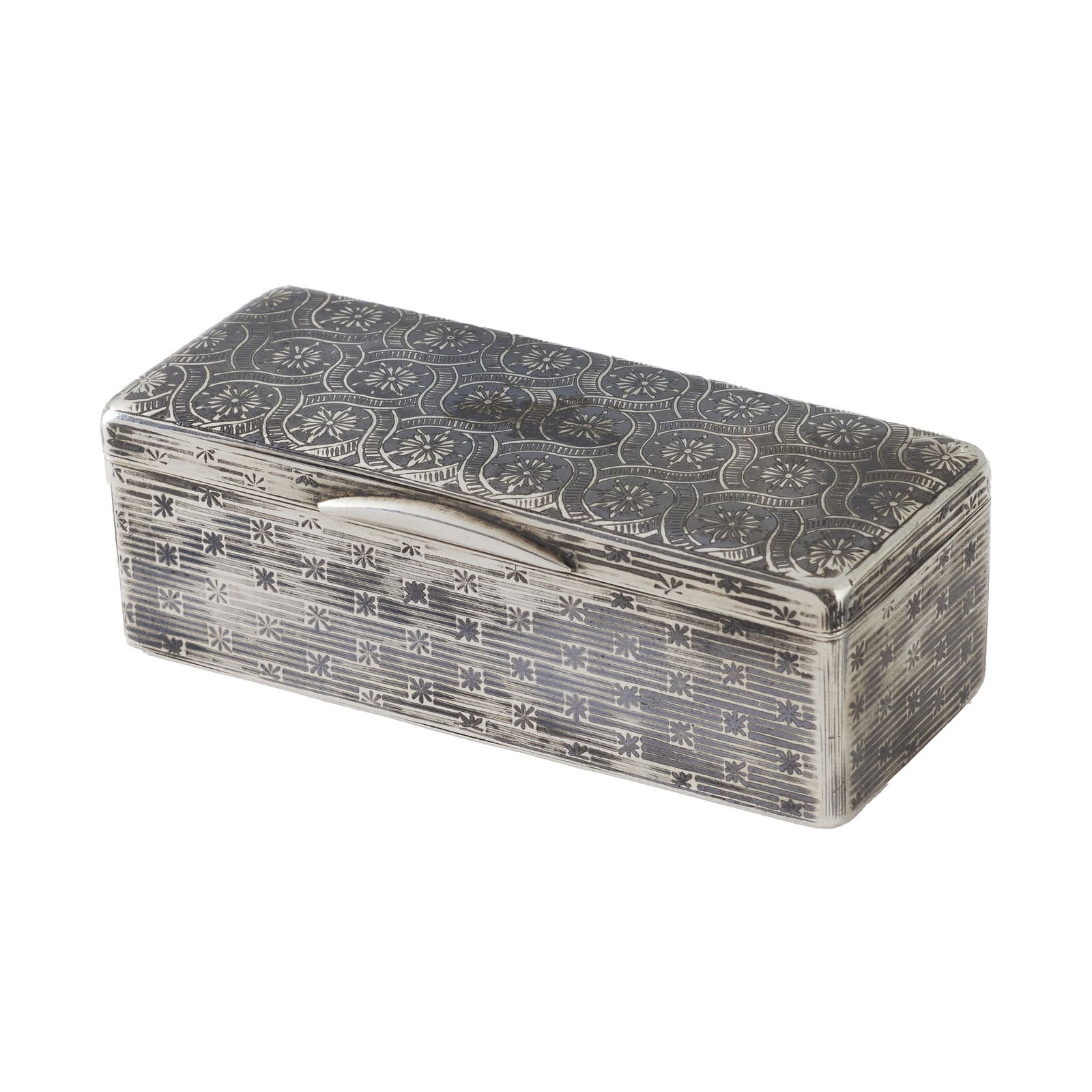 Russian silver snuff box (1 of 1)