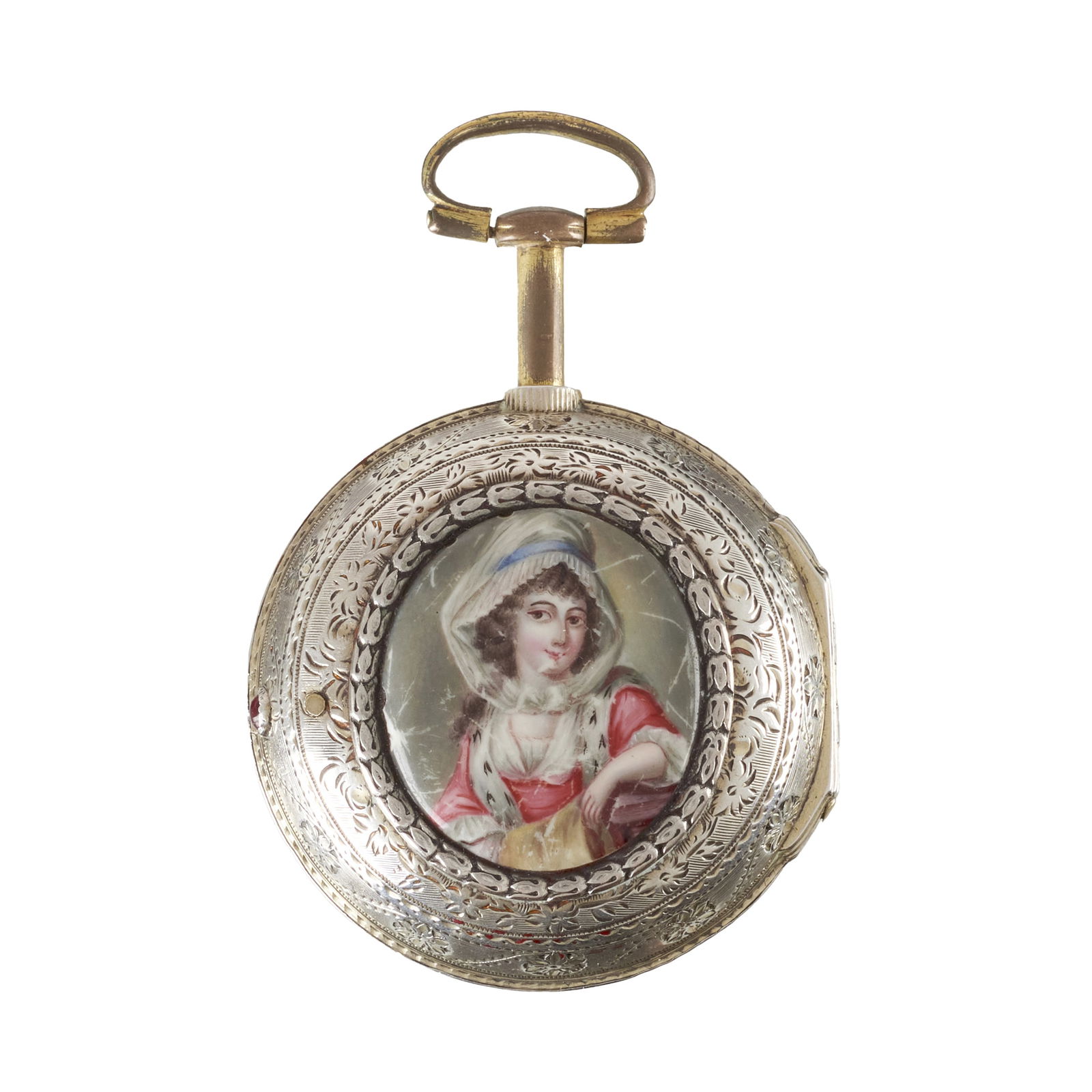 Silver pocket watch, 18th century (1 of 2)