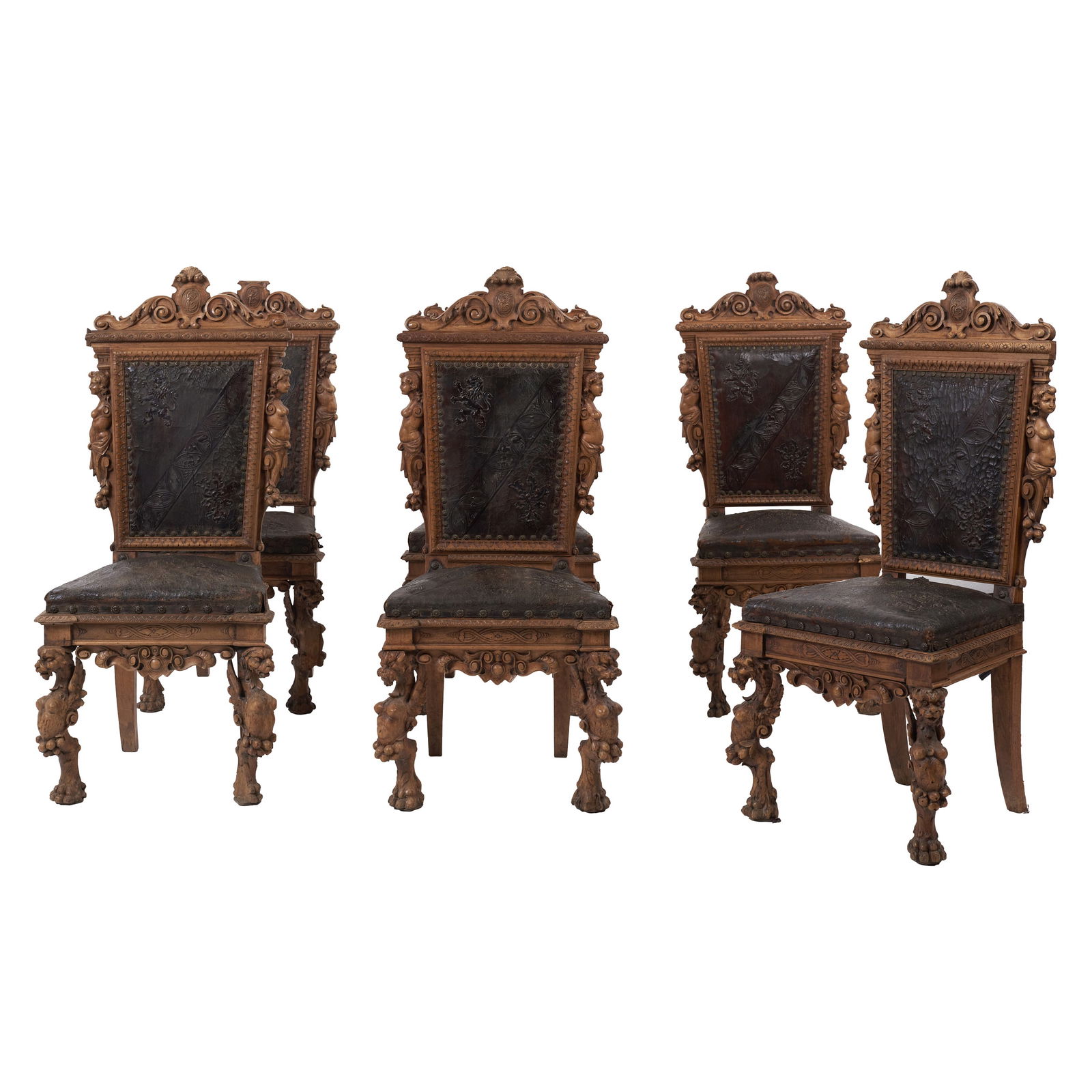 Six French Renaissance revival chairs (1 of 1)