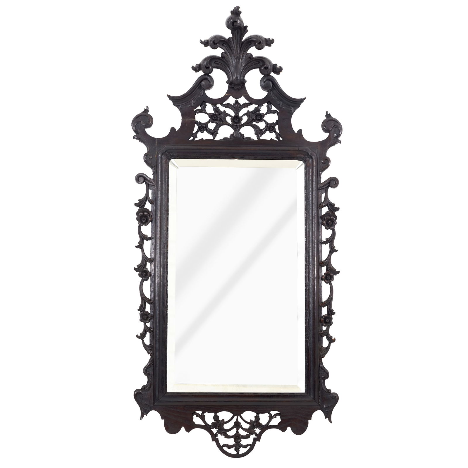 Carved wood mirror (1 of 1)