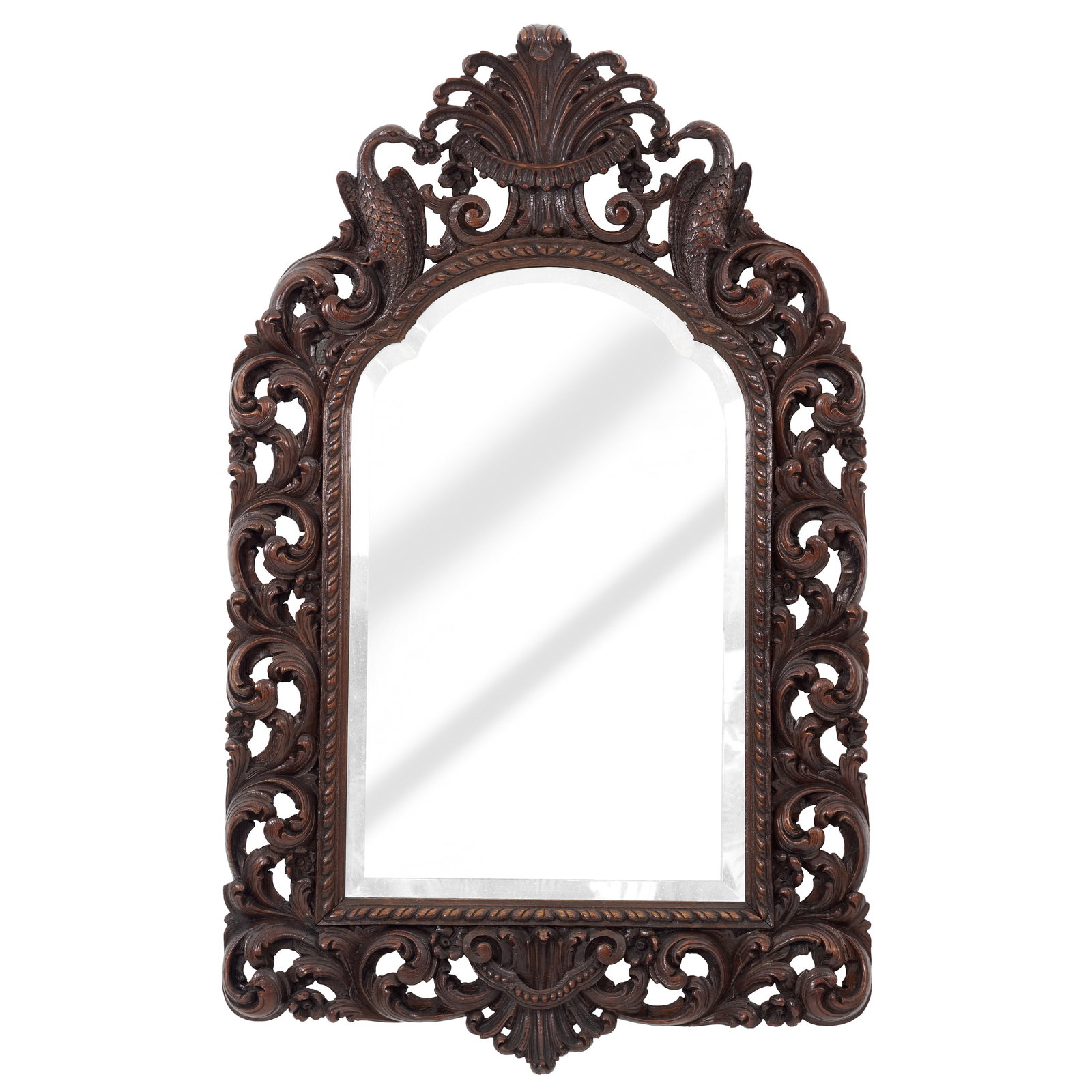 Carved wooden mirror (1 of 1)