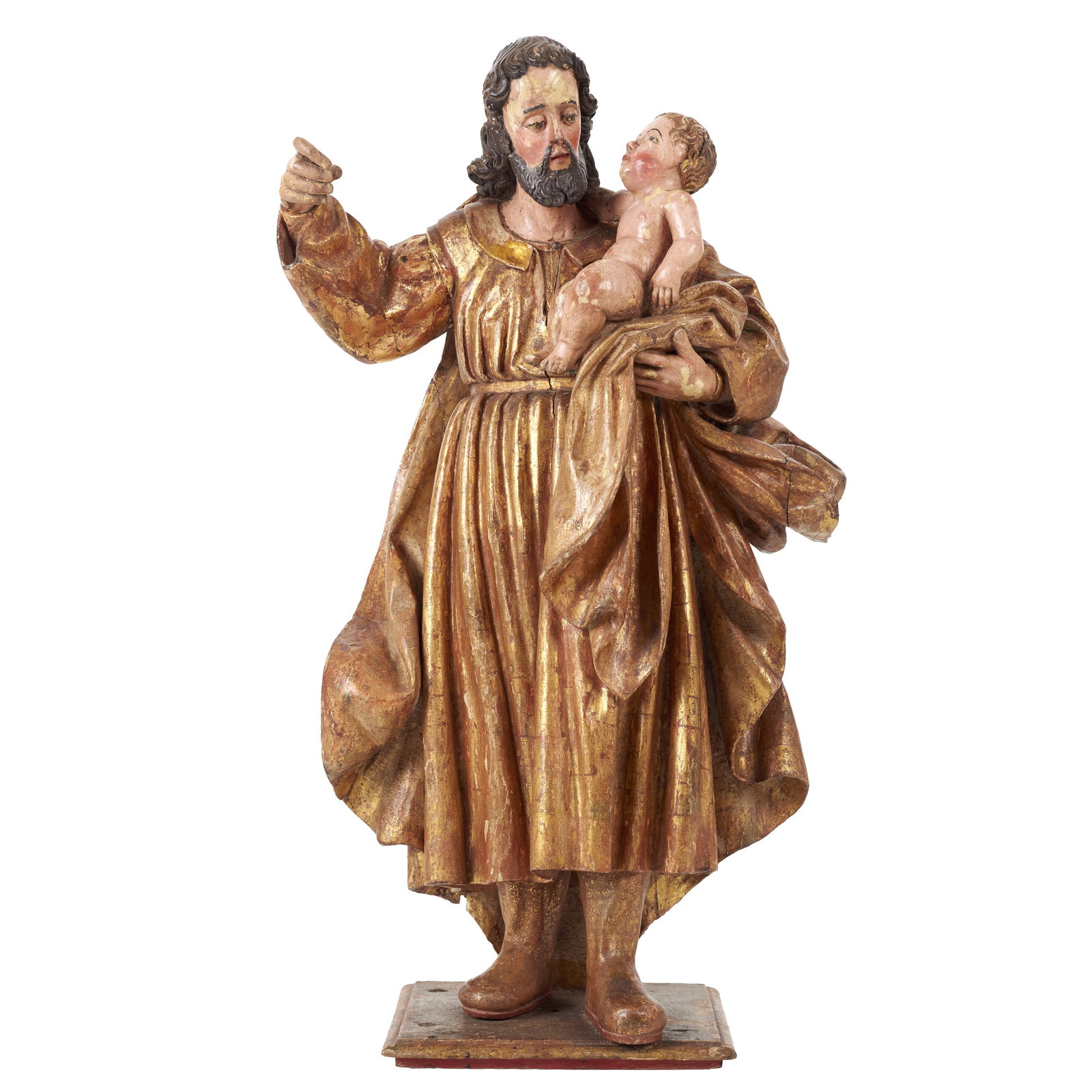 Iberian School, 17th Century - Saint Joseph with the Child Jesus (1 of 1)