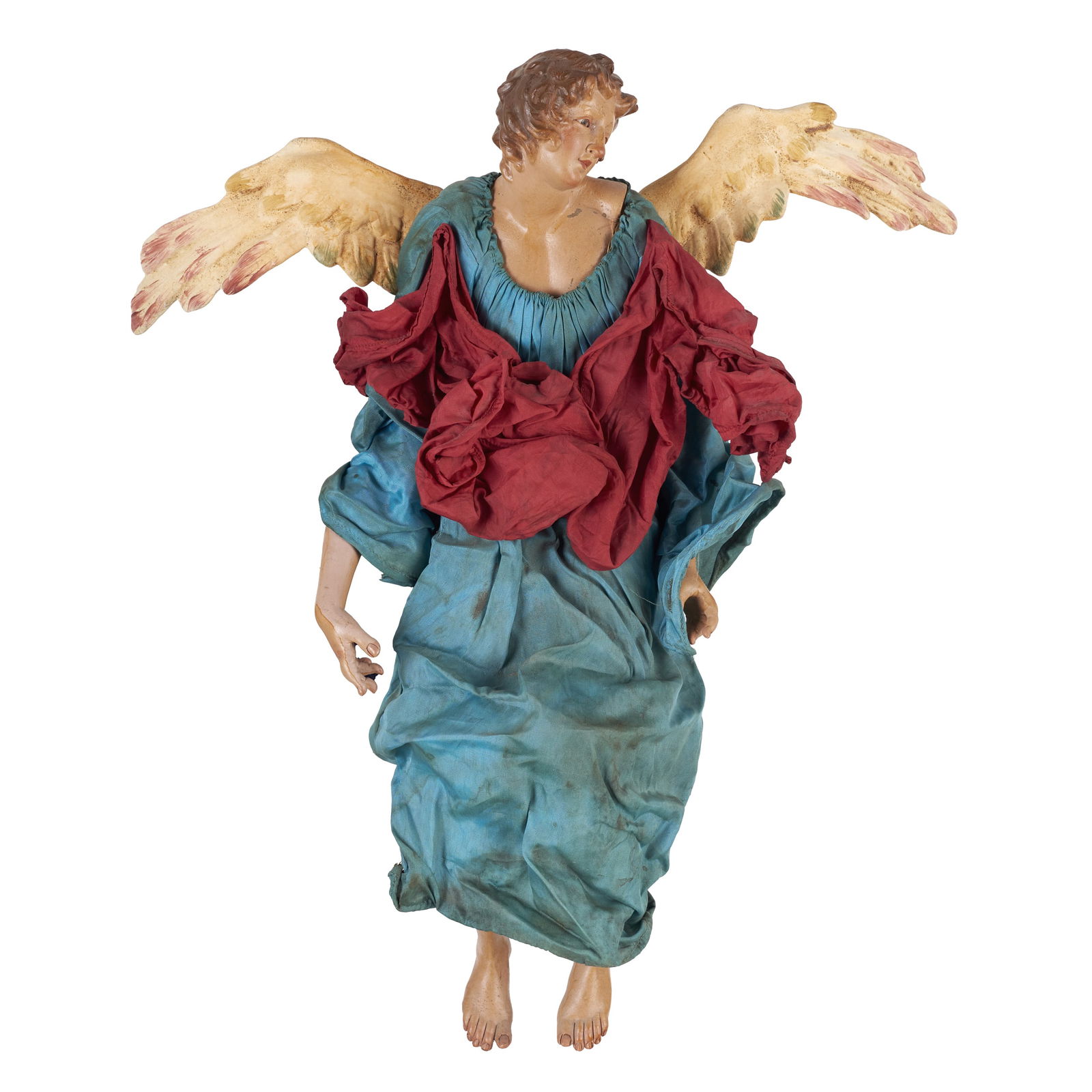 ITALIAN SCHOOL, 18th/19th century - Pair of angels in terracotta (1 of 2)