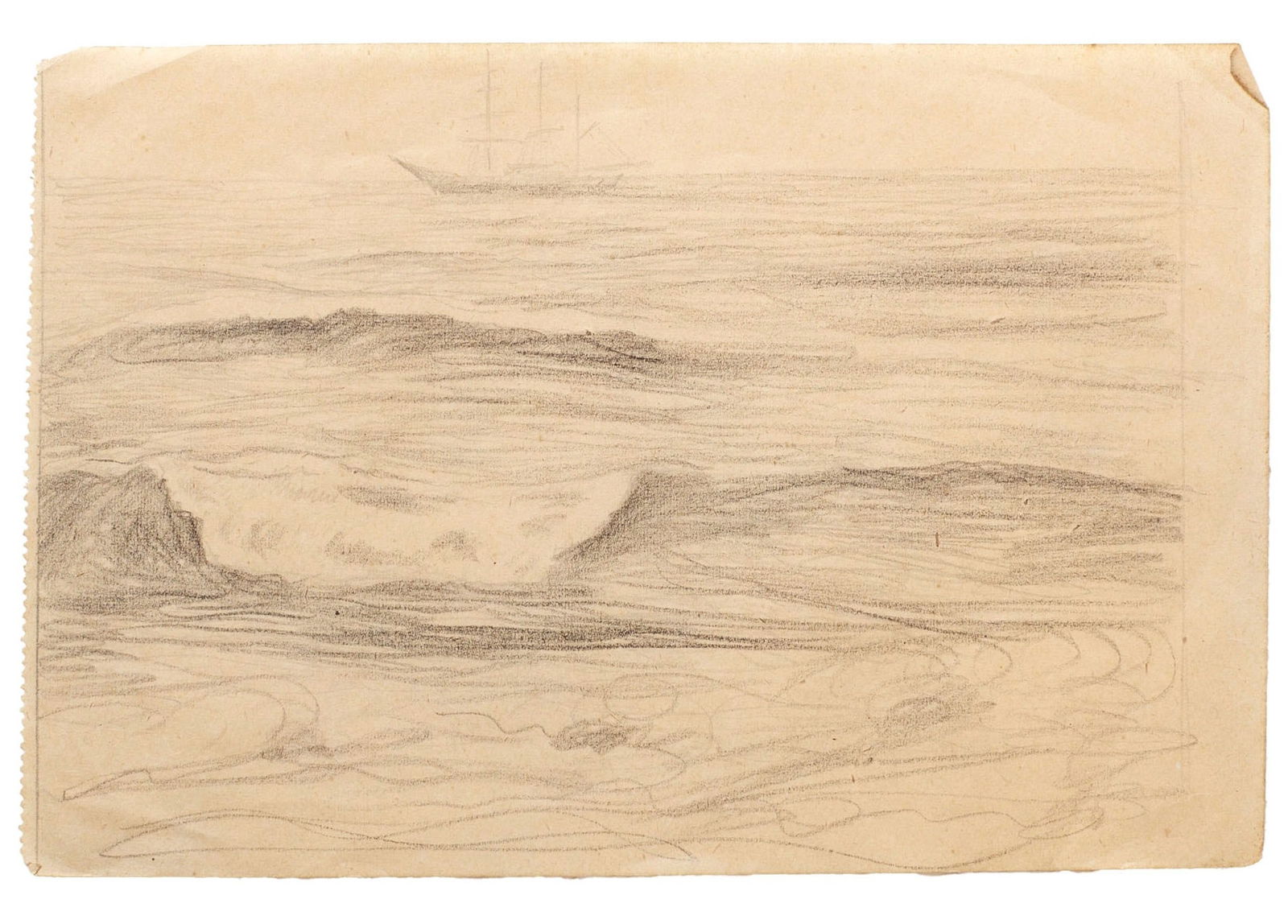 DOMINGUEZ ALVAREZ (1906-1942) - Sketch of 'seascape,' (1 of 1)
