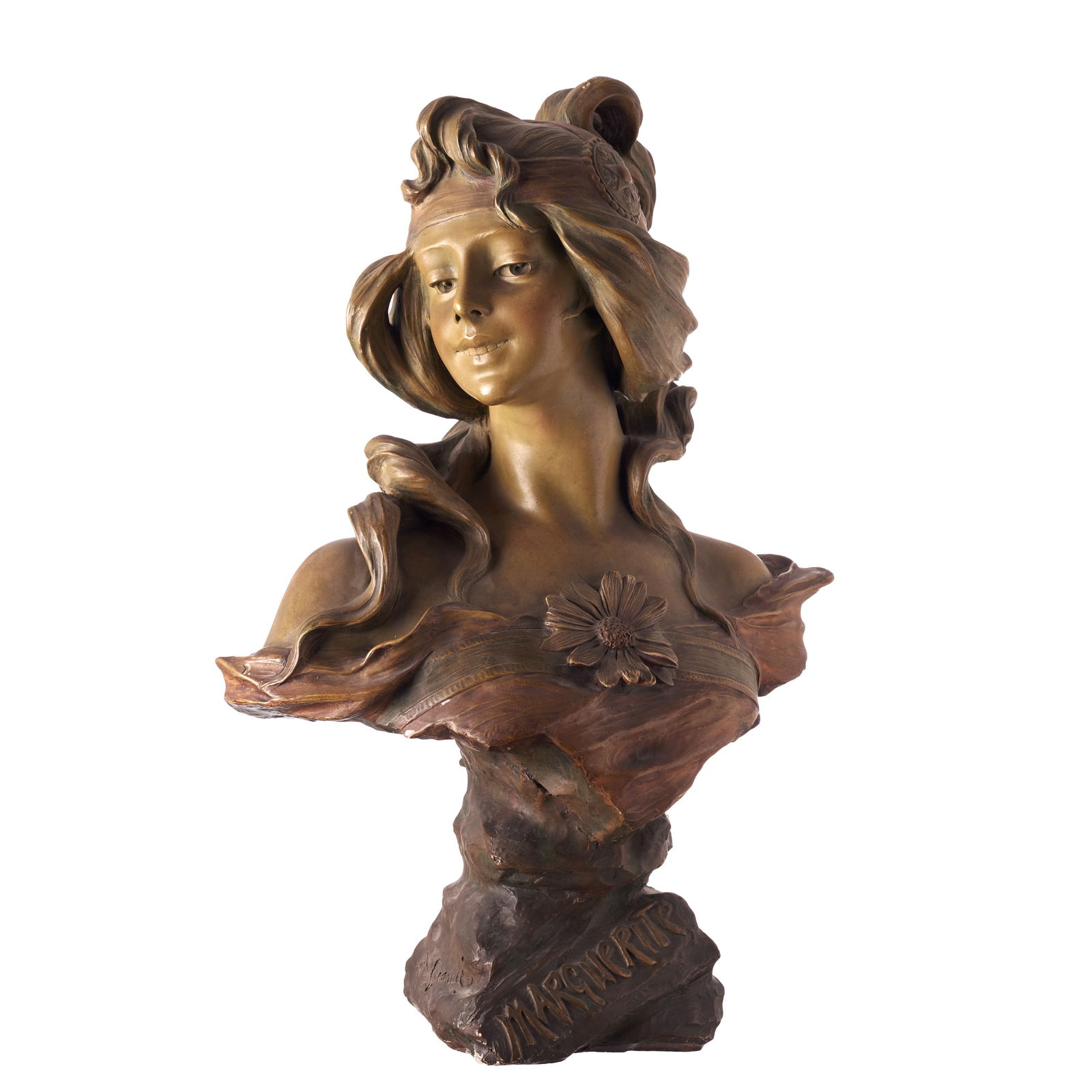 BOHEMIA - Art Nouveau bust 'Marguerite (1 of 1)