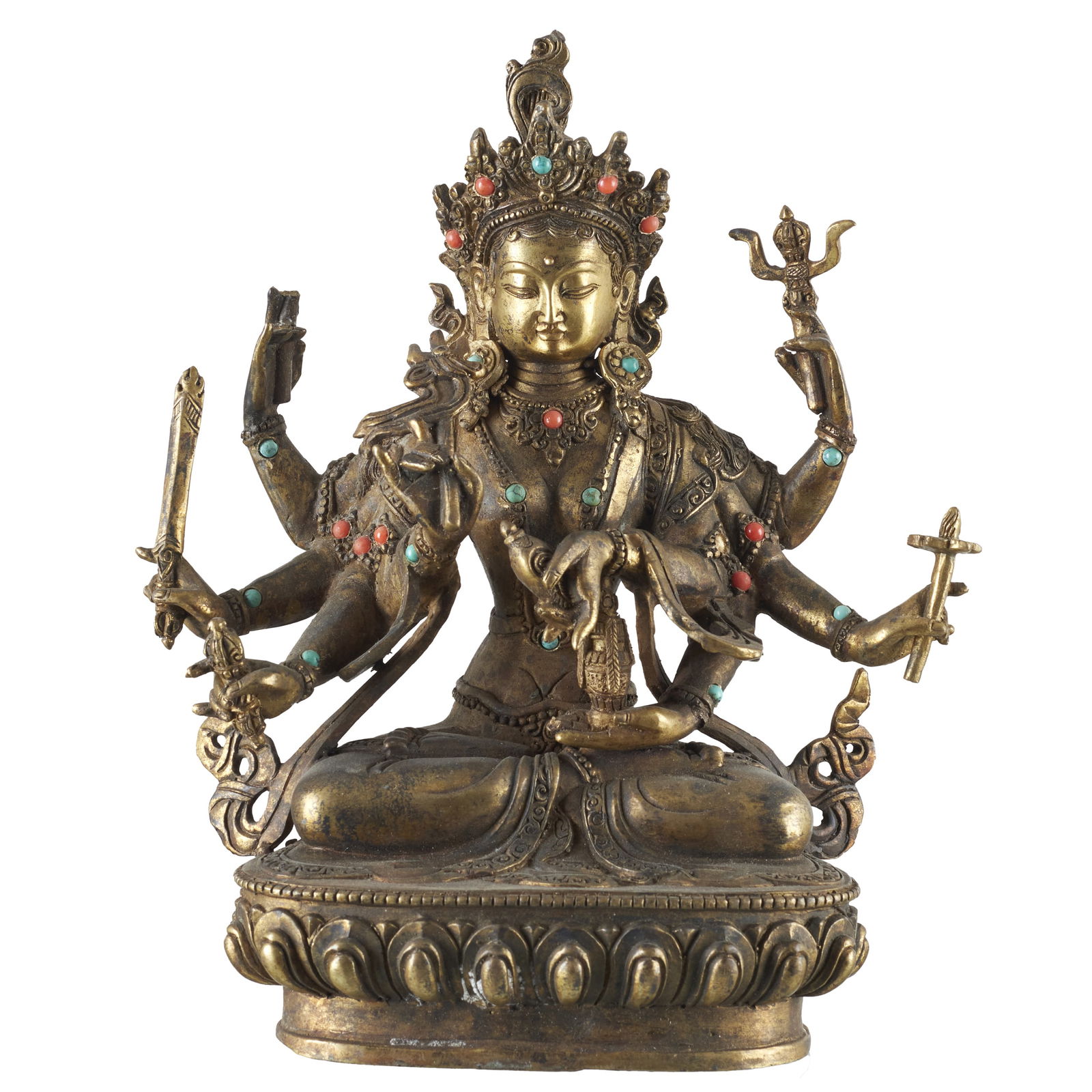 Bronze Ushnishavijaya Bodhisattva, Tibet (1 of 1)