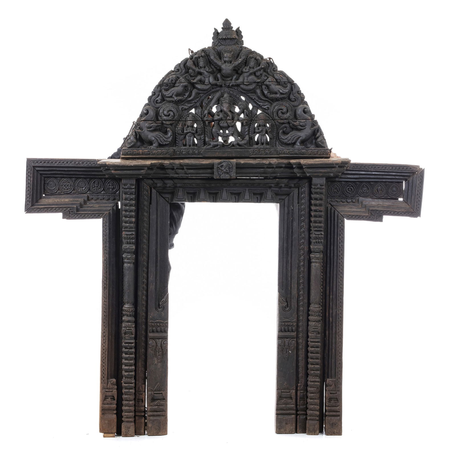 Nepal carved doorway with deities (1 of 1)