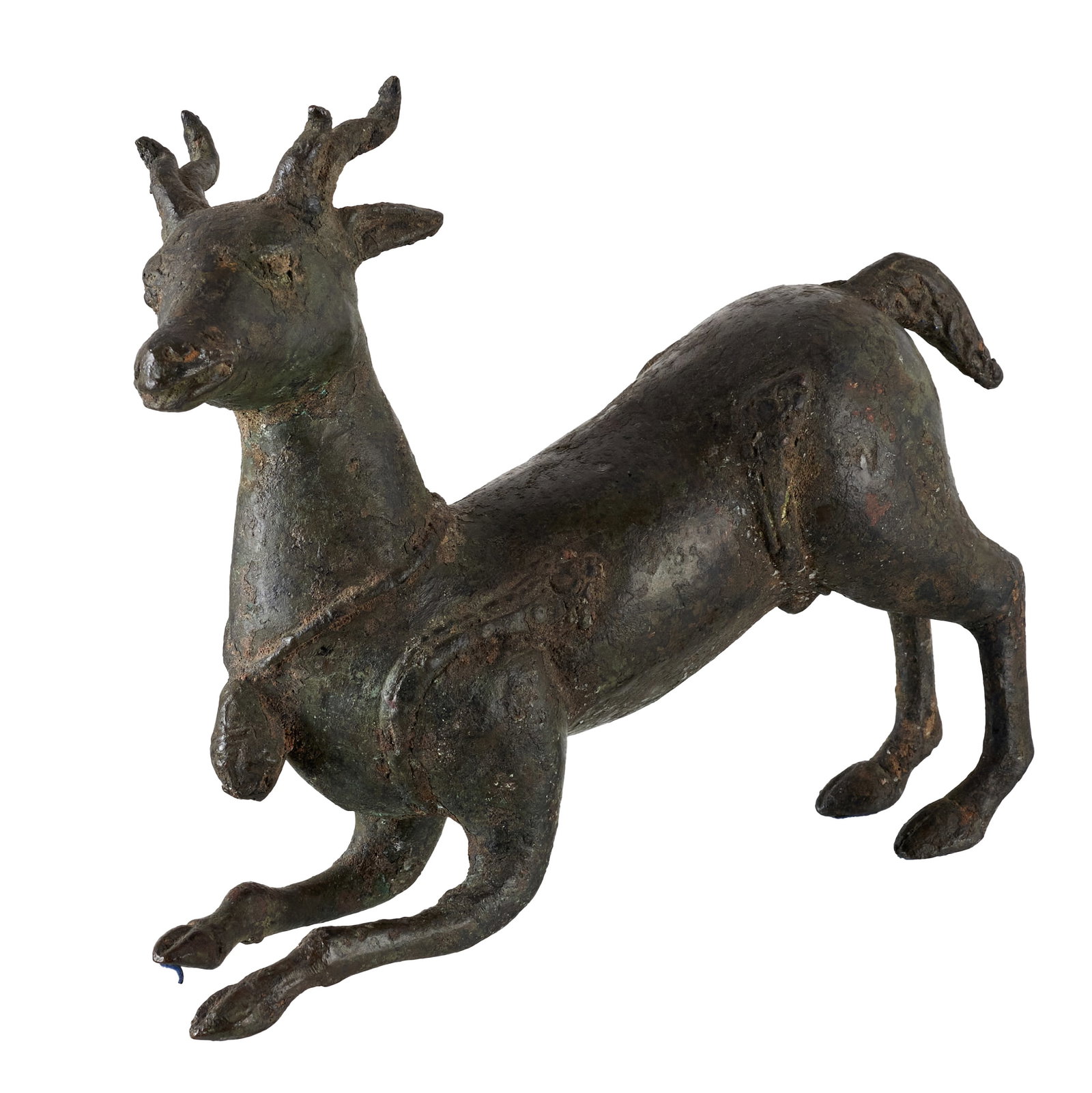Archaic Chinese bronze deer, Han (1 of 1)