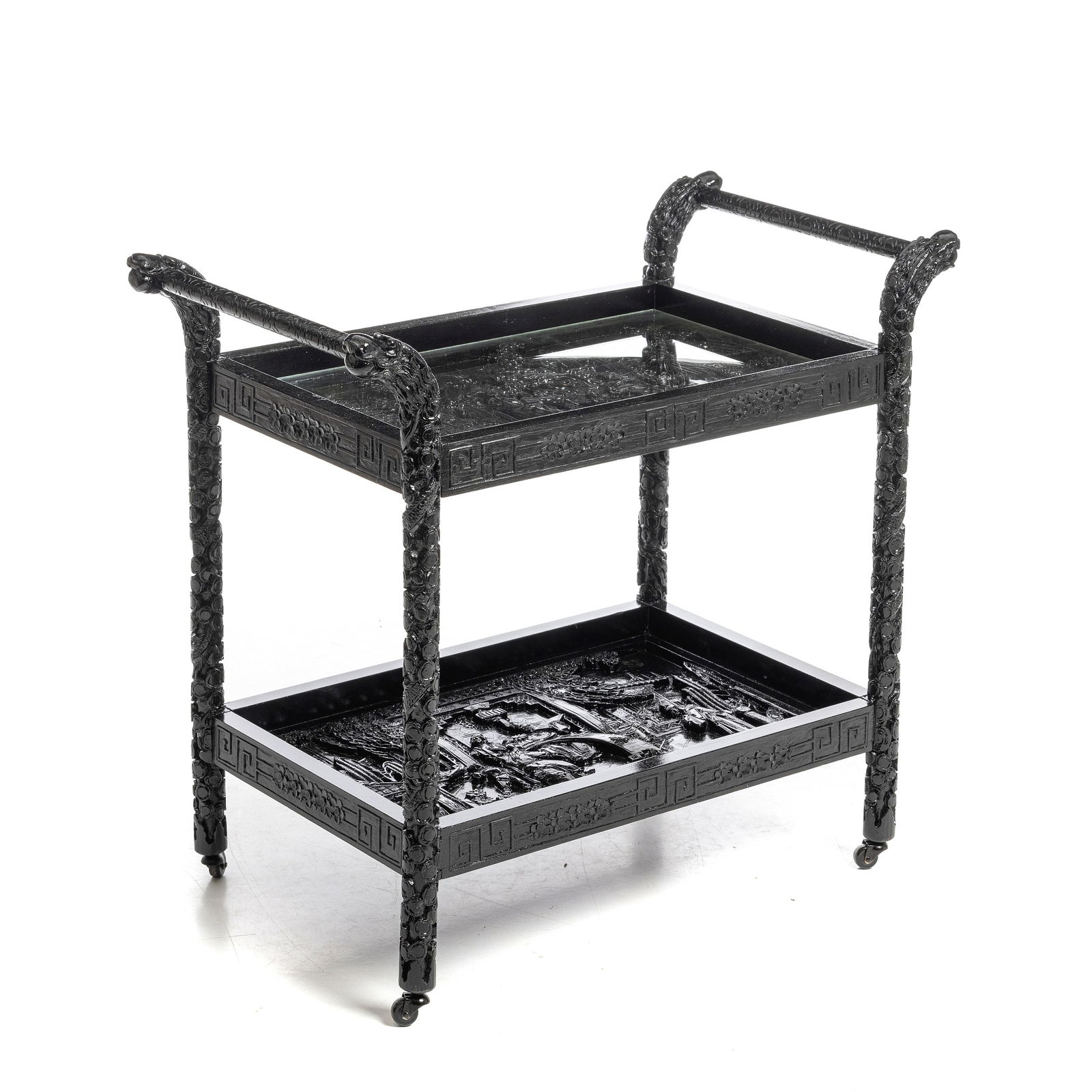 Chinese hongmu Tea cart (1 of 1)