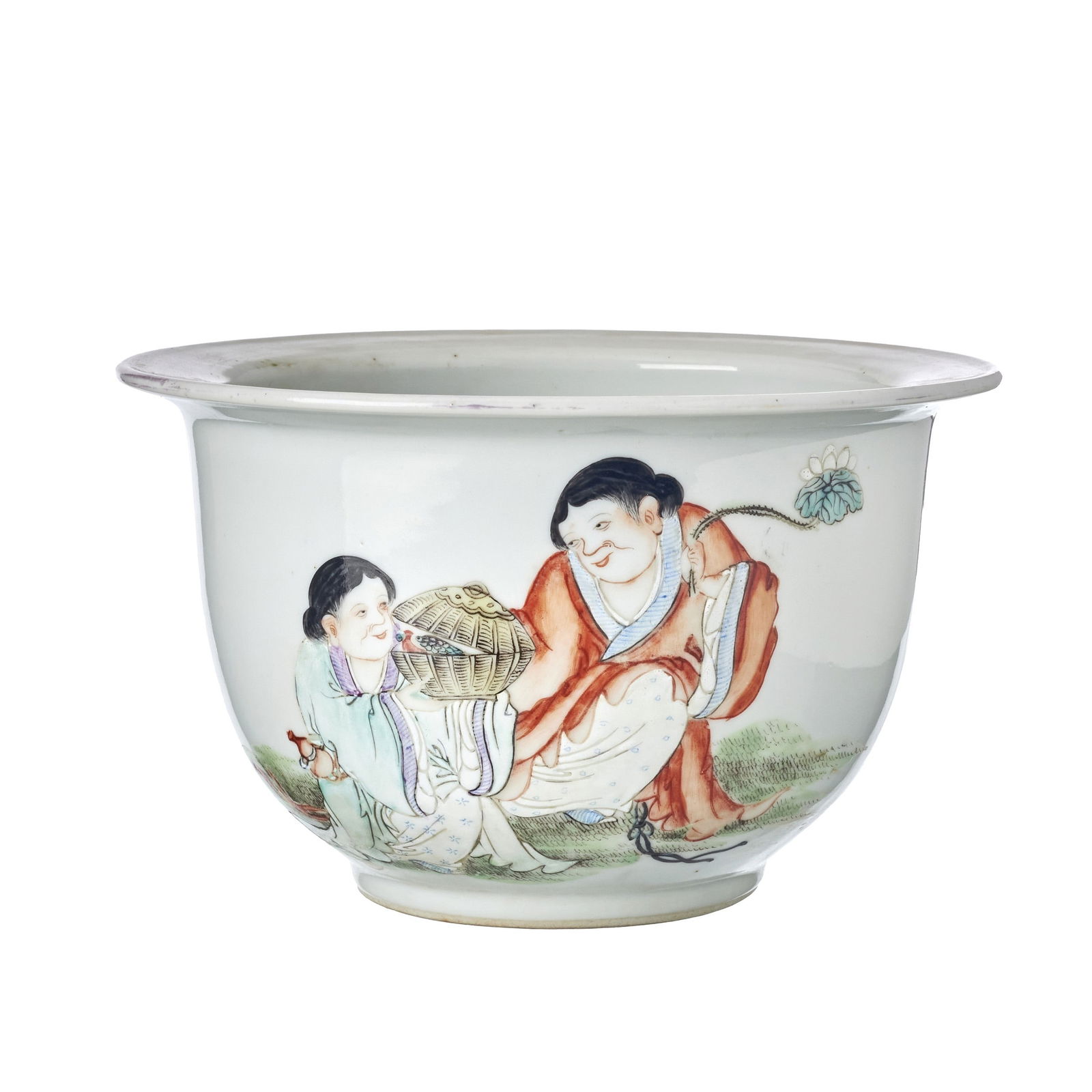 Hehe Erxian porcelain flower pot, Republic (1 of 1)