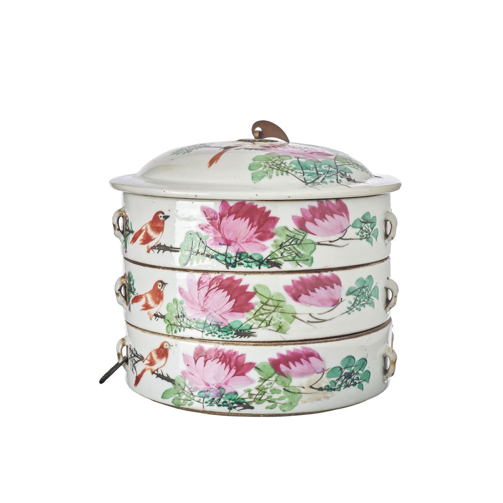 Chinese porcelain lunch box, Minguo (1 of 1)