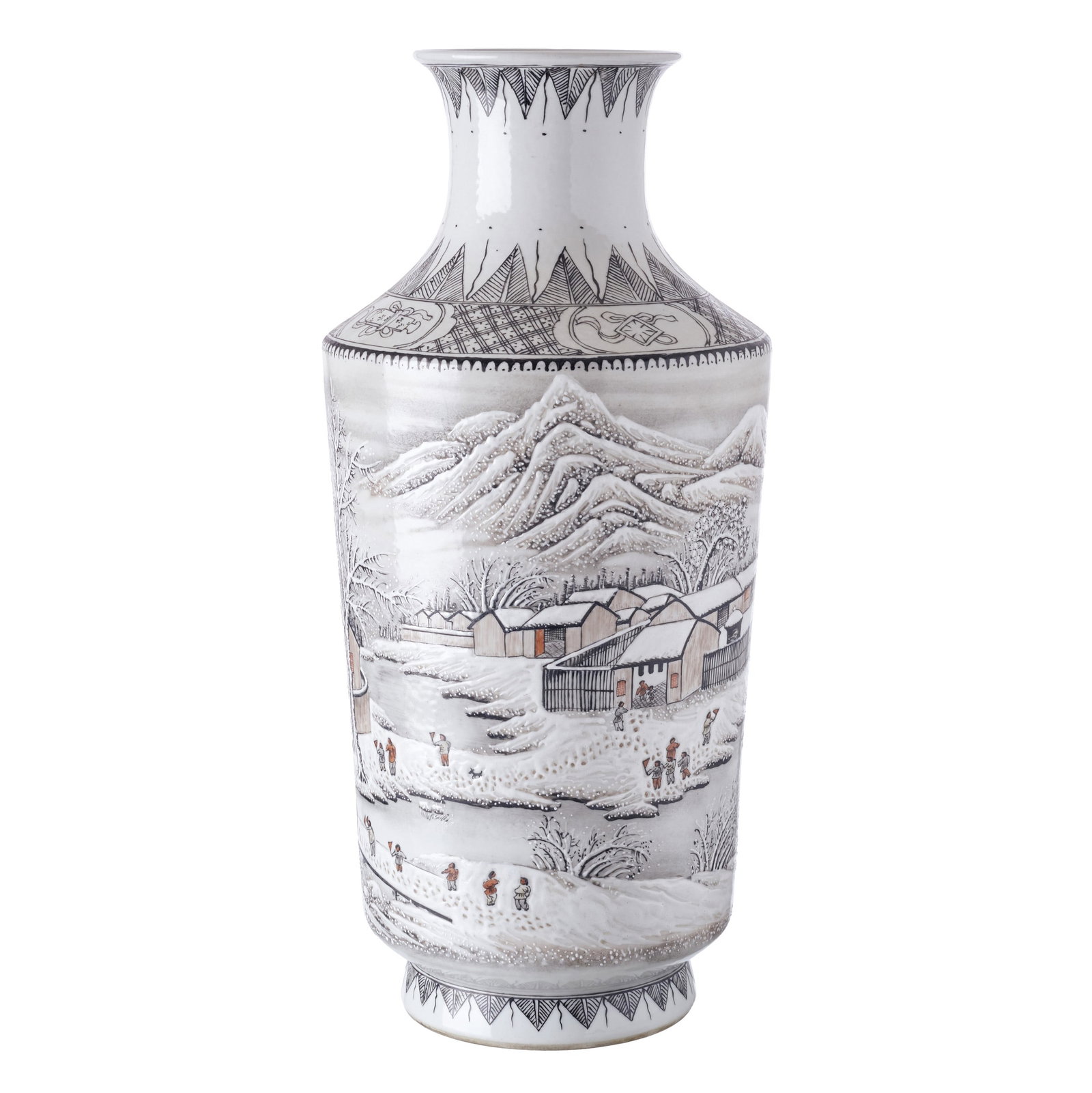 Chinese porcelain 'snow sceneries' vase, Republic (1 of 1)