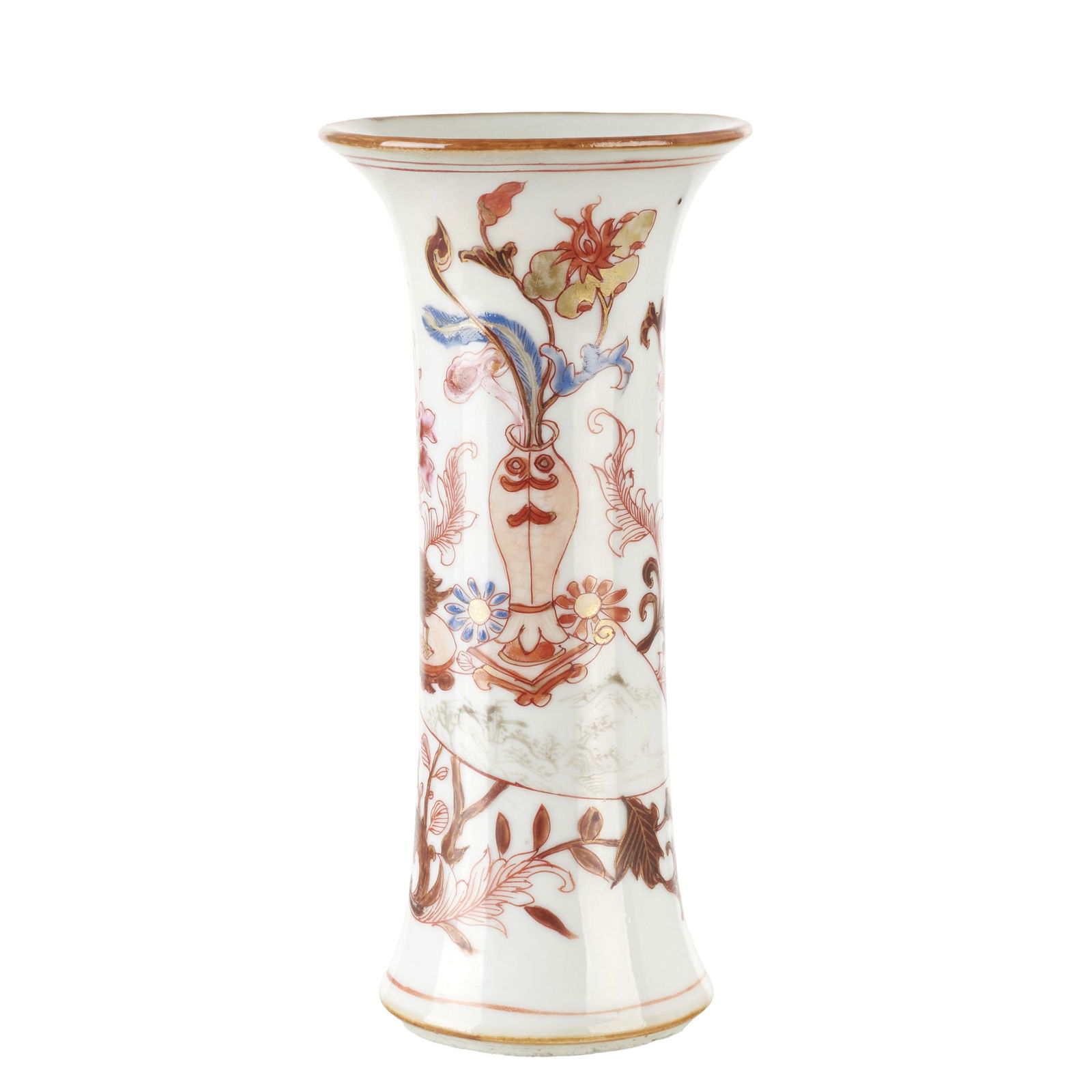 Small Chinese porcelain trumpet vase, Yongzheng (1 of 1)