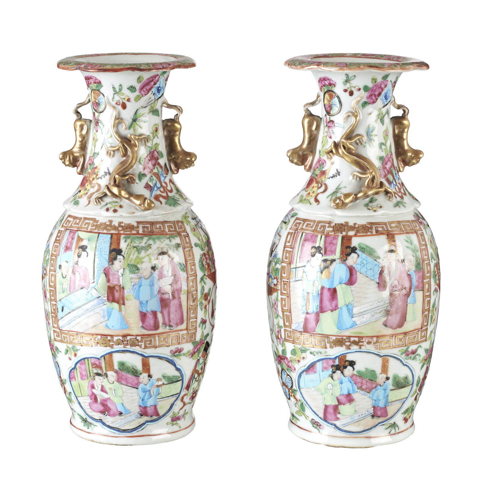 Pair of 'mandarin' porcelain jars, Tongzhi, (1 of 1)