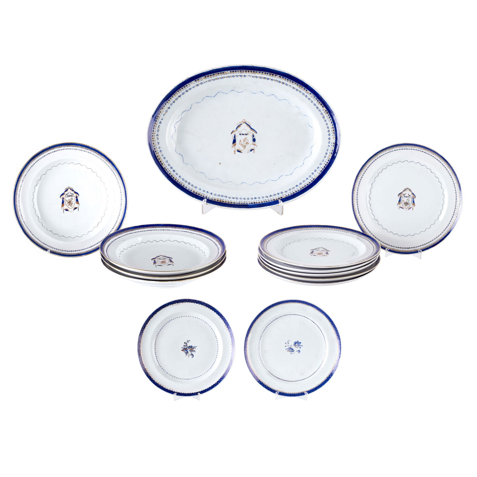 Pair of dishes in East India Company porcelain (1 of 1)