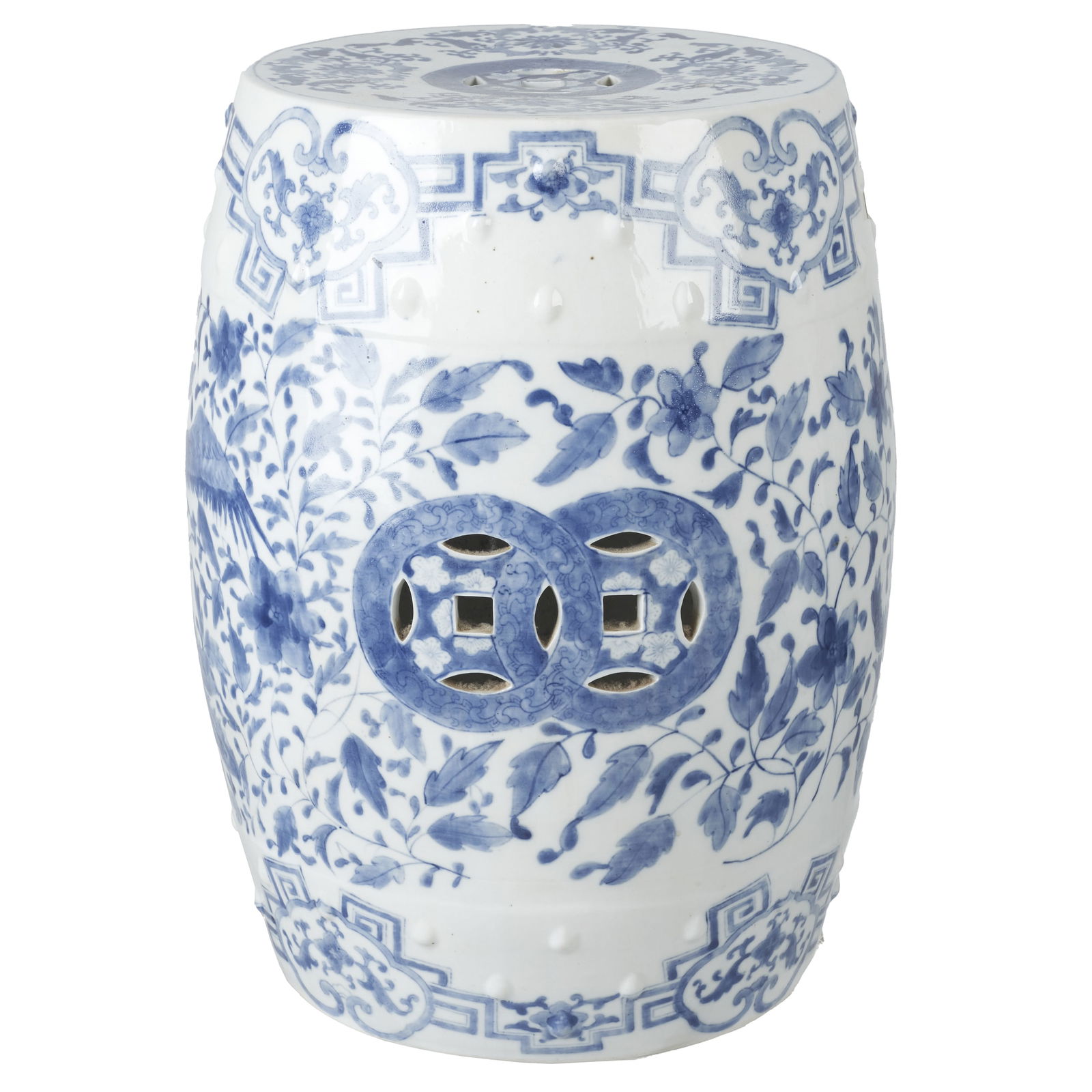 Chinese blue white porcelain stool (1 of 1)