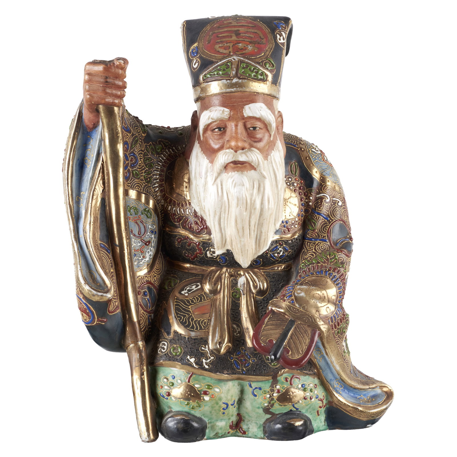 Tudigong Satsuma ceramic sculpture (1 of 1)