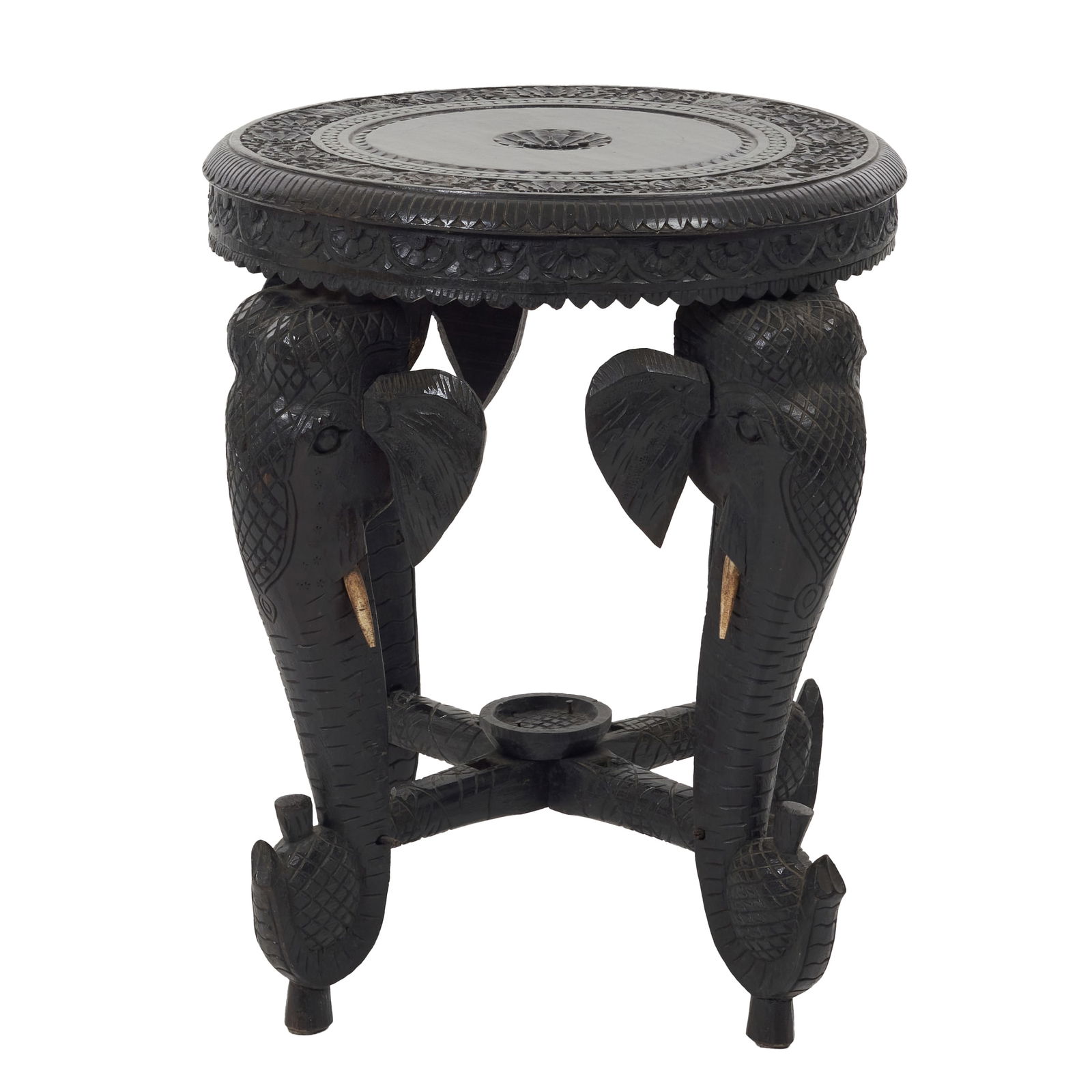Anglo-indian side table with elephant legs (1 of 1)