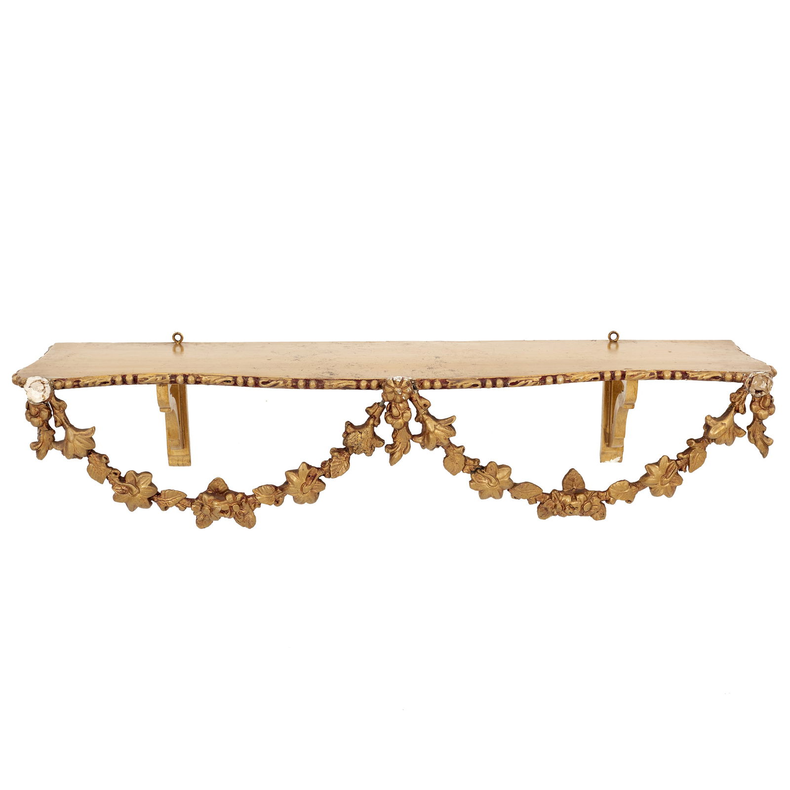 Gilded wooden wall shelf (1 of 1)