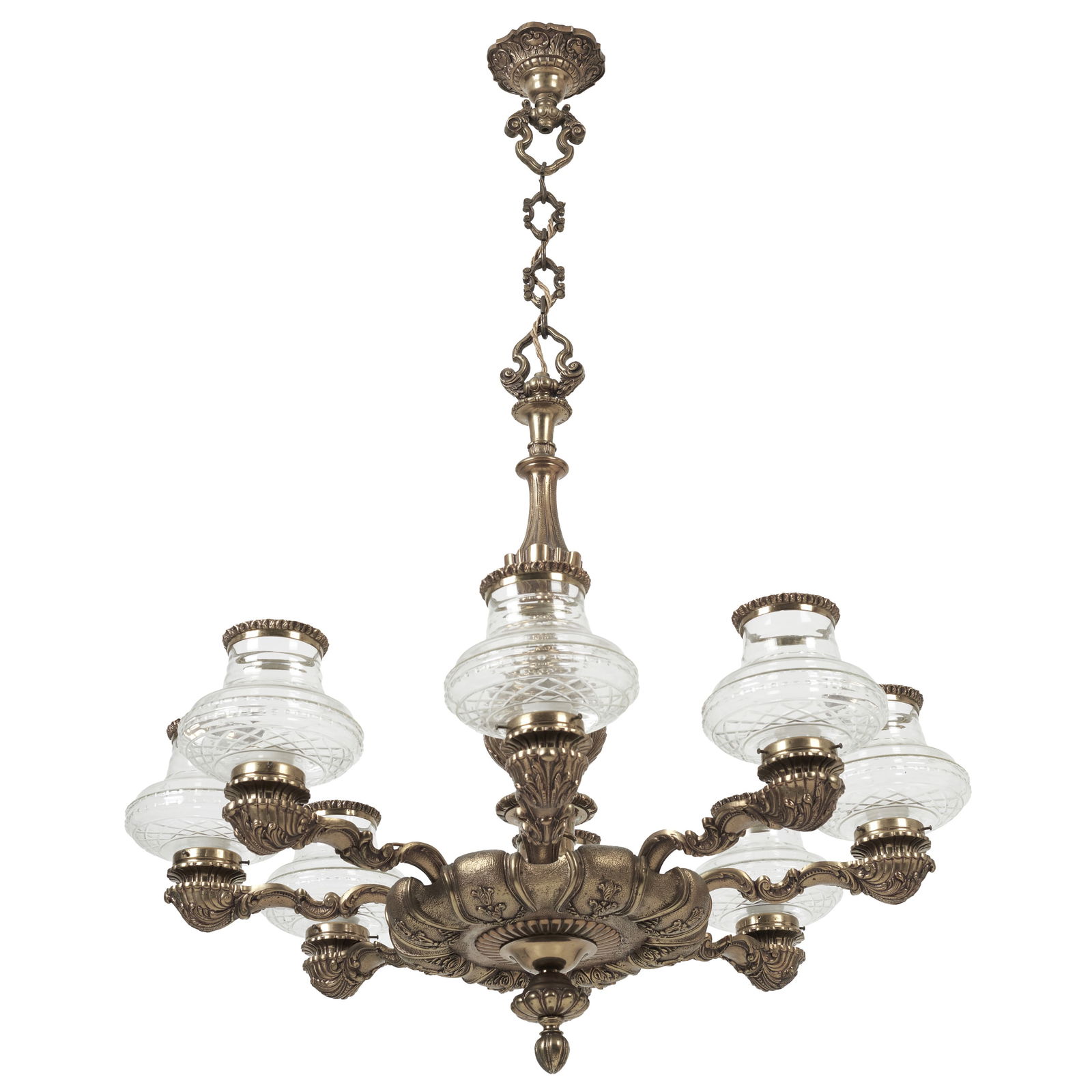Eight-light ceiling chandelier (1 of 1)