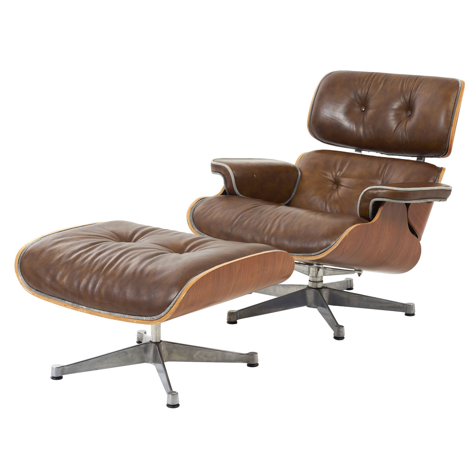 CHARLES & RAY EAMES 20th/21st) - Lounge Chair r and Ottoman 670/671 (1 of 1)