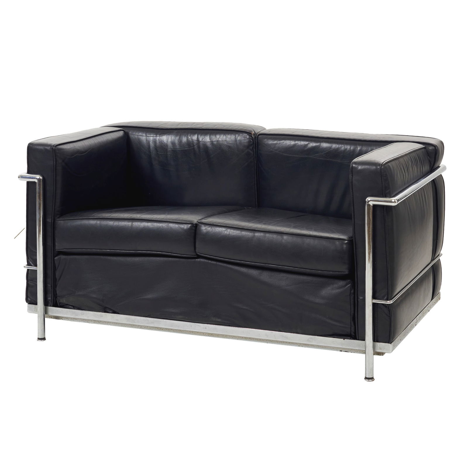 ITALIAN WORK, c.1980 - Two-seater leather sofa 'LC2' (1 of 1)