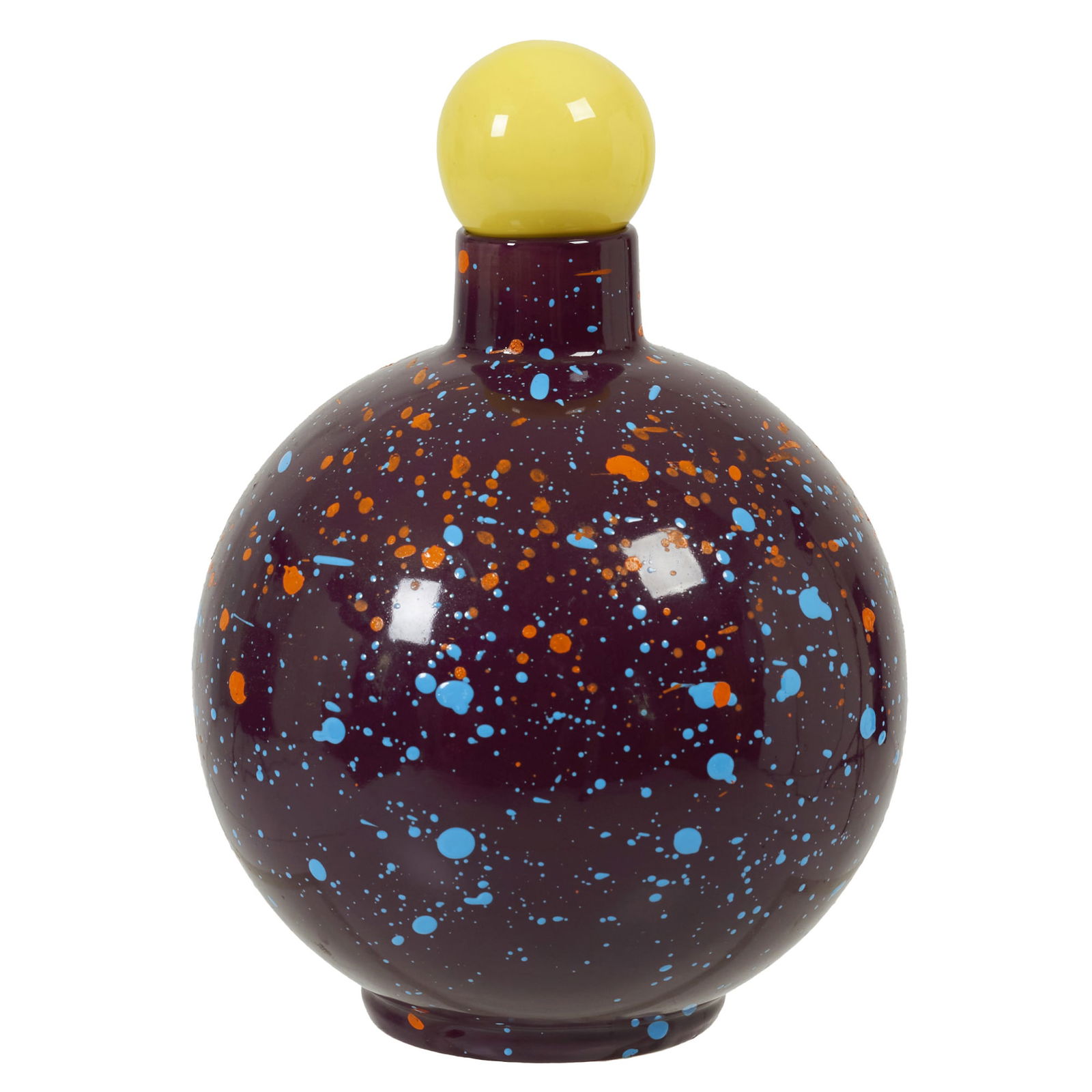 MALWINA KONOACKA (b.1982) - Ceramic vase: Poland, 2021, ceramic with polychrome glazed decoration. Marked. Signs of use. Dim.: 27 cm.