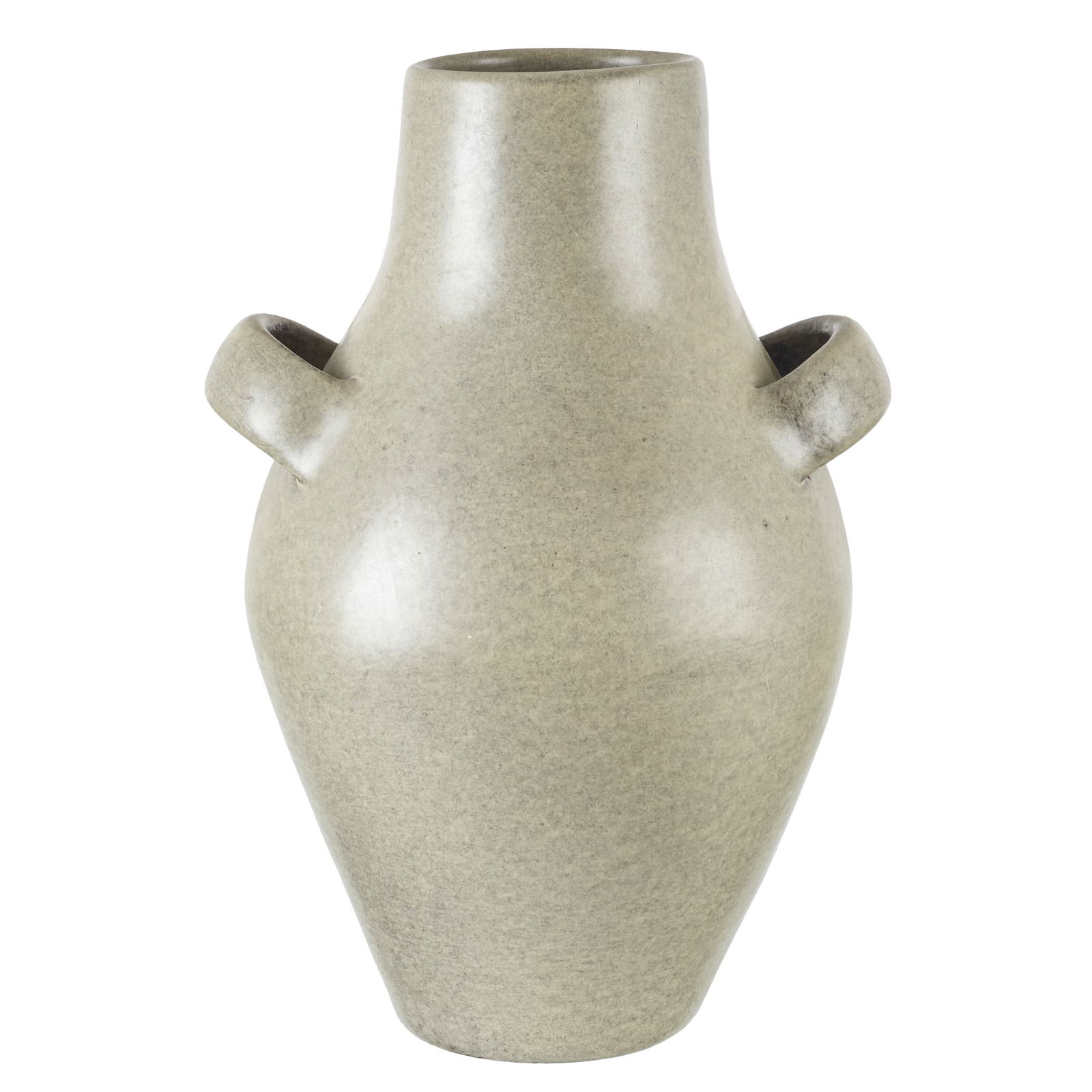 MAX IDLAS (1932-2019) - Ceramic vase with two handles: France, c.1960, monochrome glazed ceramic. Signed and numbered '27'. Signs of use. Dim.: 27.5cm.