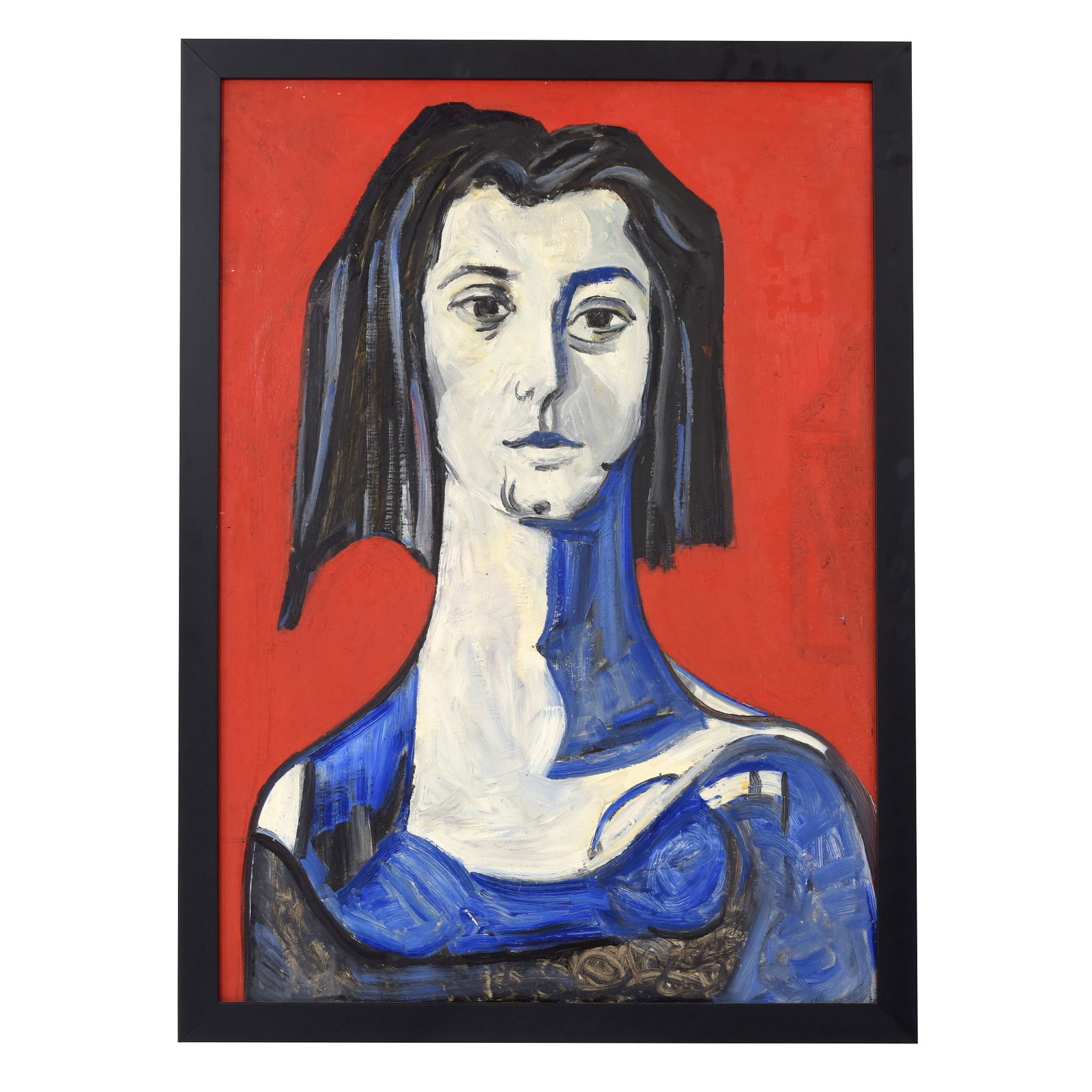 TOM / THOMAZ DE MELLO (1906-1990) - Female figure: Oil on platex. Unsigned. Dim.: 91x65cm.