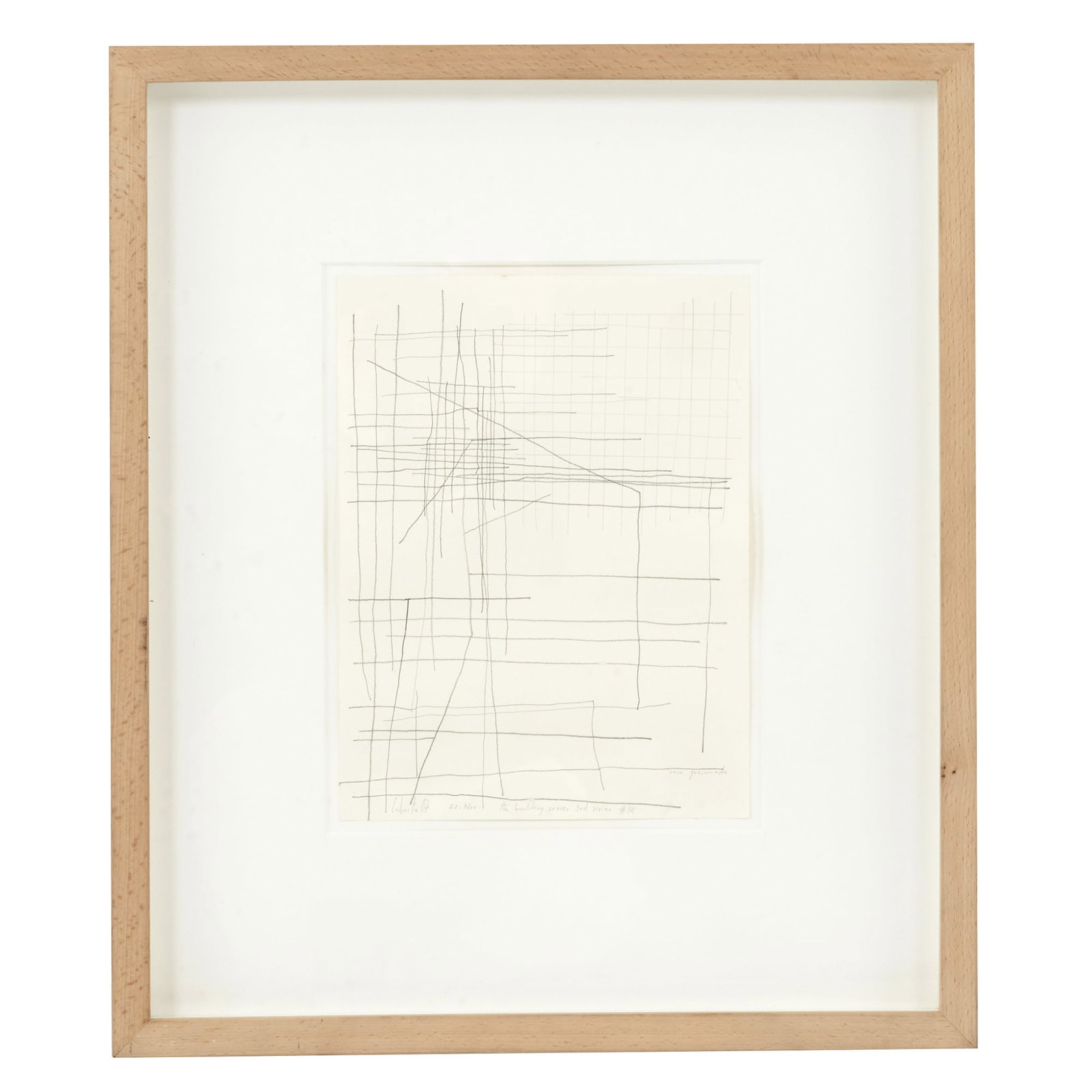 PEDRO CABRITA REIS (b.1956) - 'The building Series, 3rd series #16': Graphite on paper. Signed and dated 2007. Dim.:56,4x48,5cm.