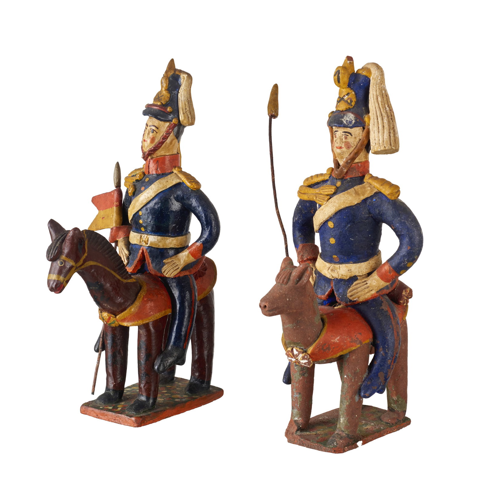 Pair of clay Horsemen from Estremoz (1 of 1)
