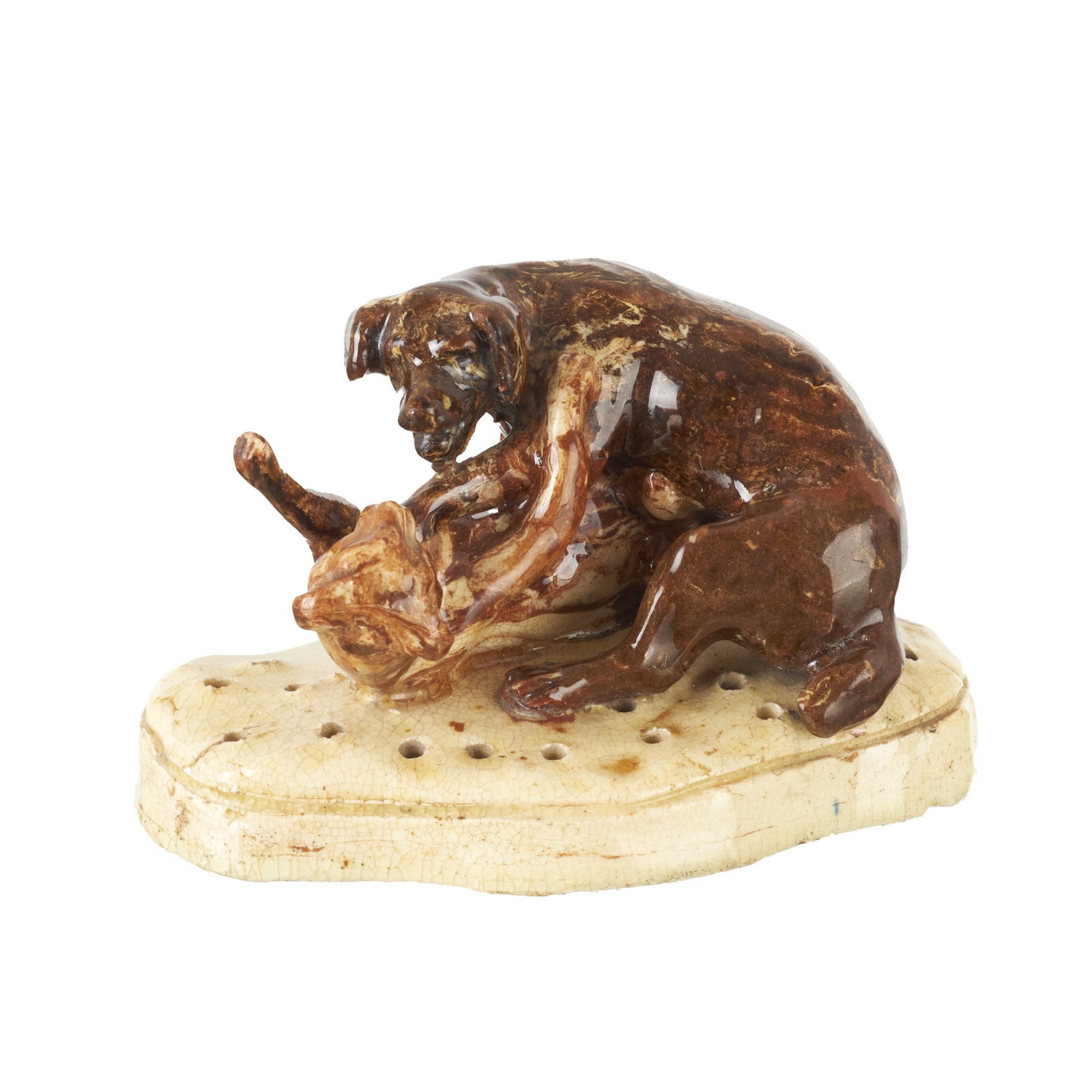 'Dogs' toothpick holder in Cavaquinho earthenware (1 of 1)