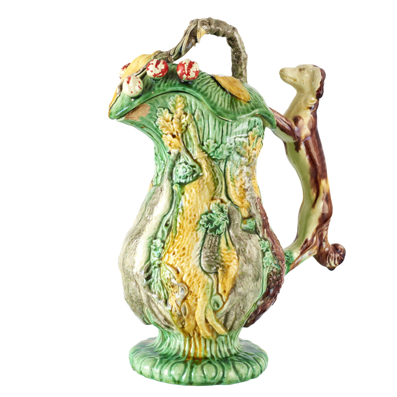 'Hunting' jug in faience from Caldas da Rainha (1 of 1)