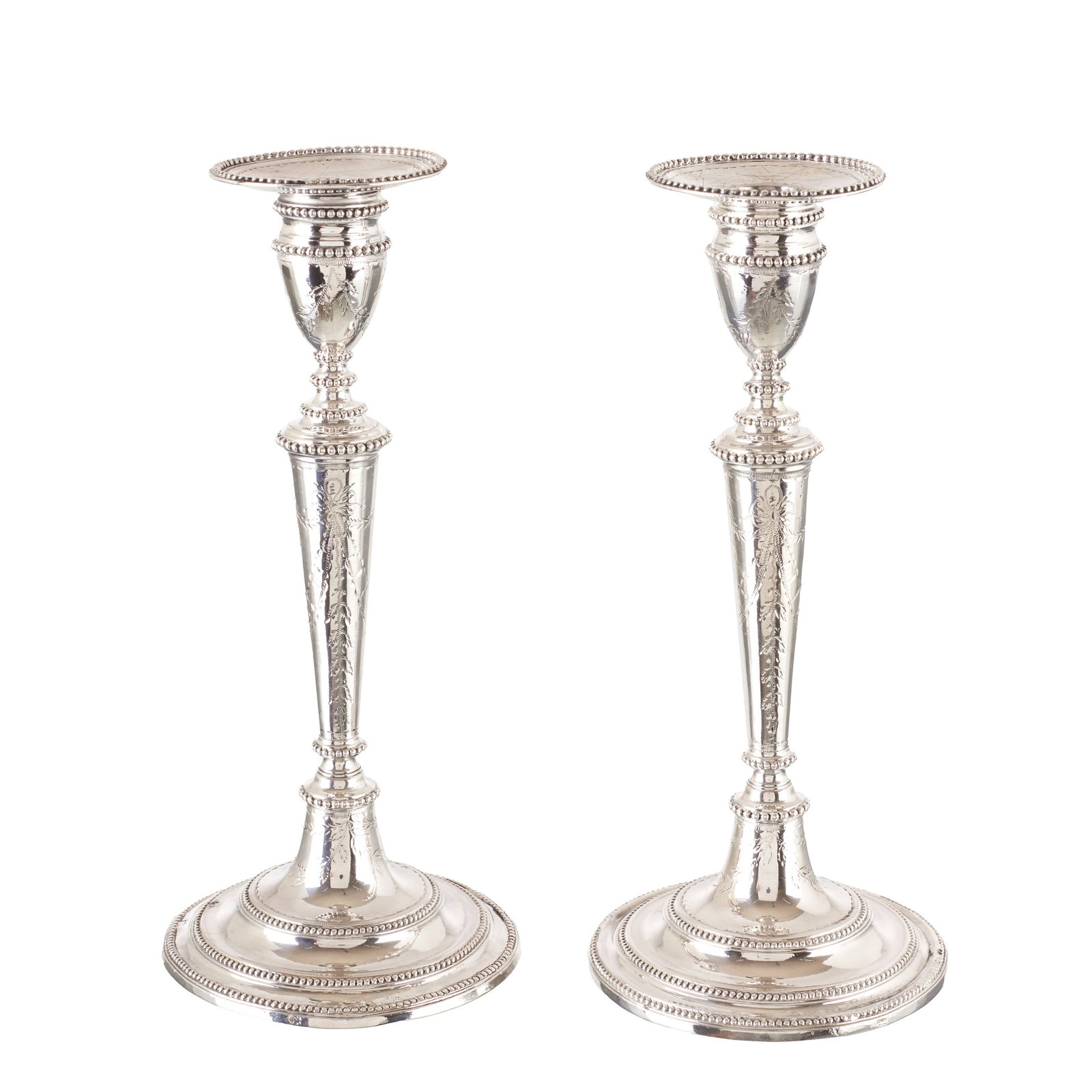 Pair of D. Maria Lisbon silver candlesticks, 18th/19thC (1 of 1)