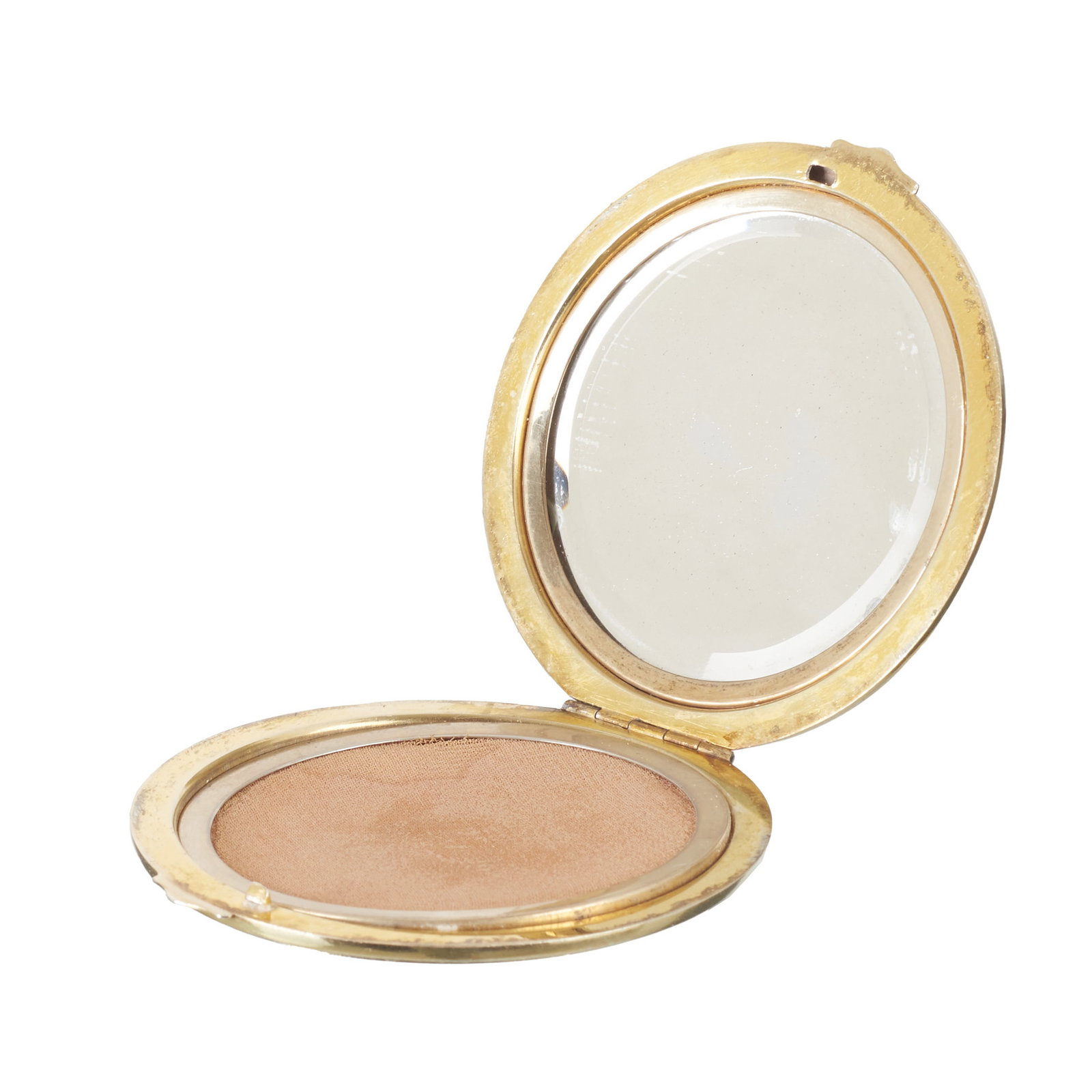 Gilt silver compact case - 2