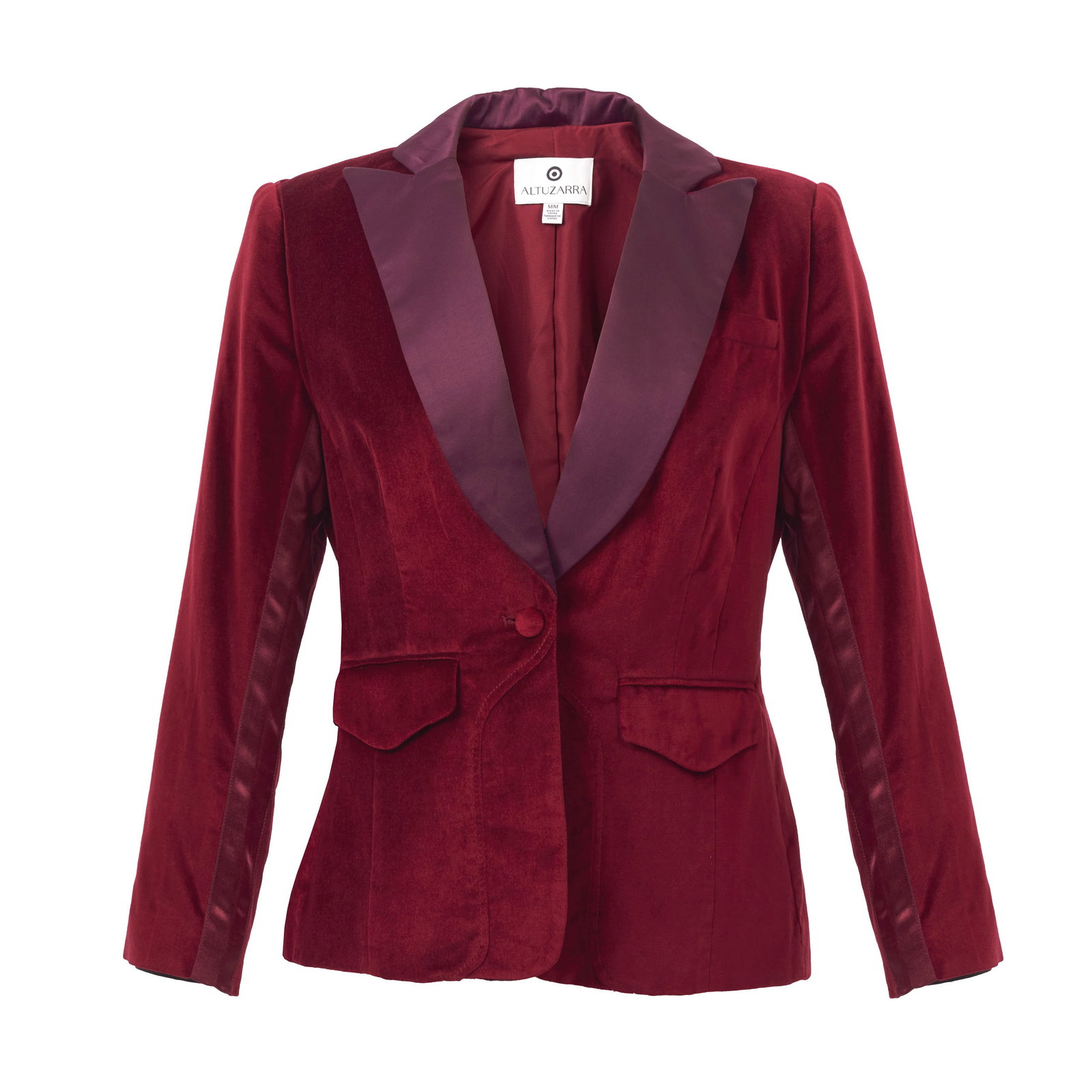 ALTUZARRA X TARGET - Two Blazers: Joseph Altuzarra collection in collaboration with Target, 2014; structured blazers in cotton, polyester and velvet, with satin detailing. Size M. Signs of use.