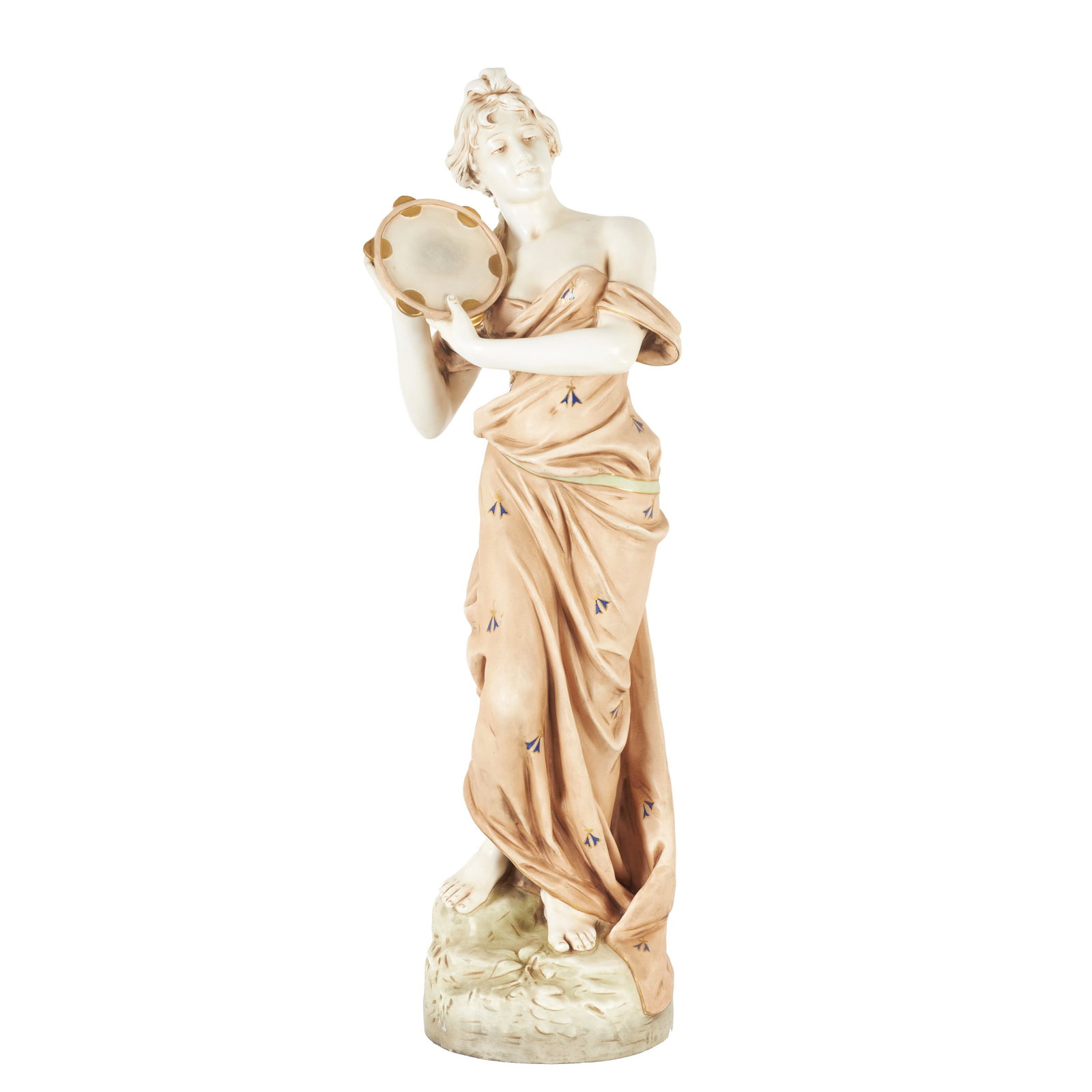 Art Nouveau Bacchante playing the tambourine (1 of 1)