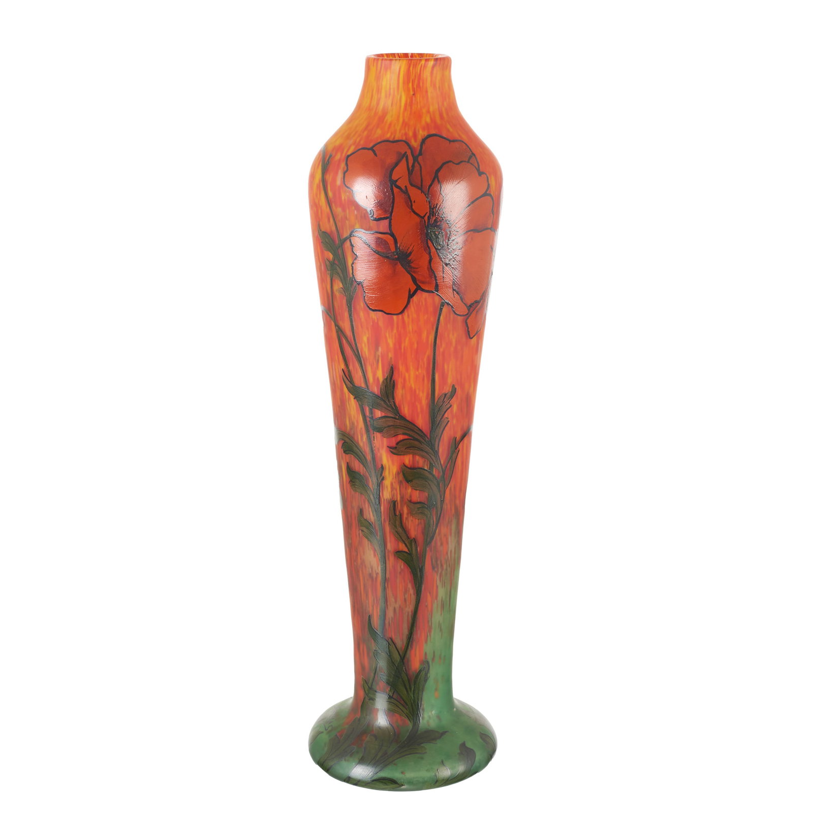 LEGRAS - Large Vase with poppies (1 of 1)