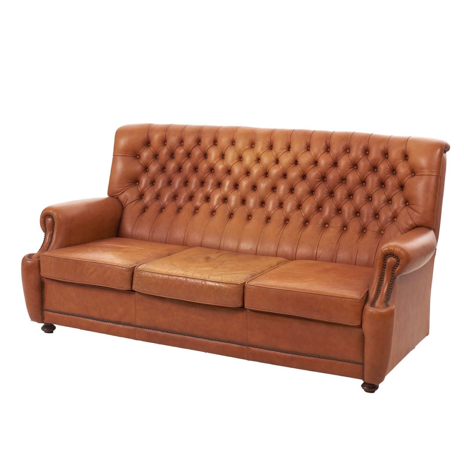 Leather capitone sofa (1 of 1)
