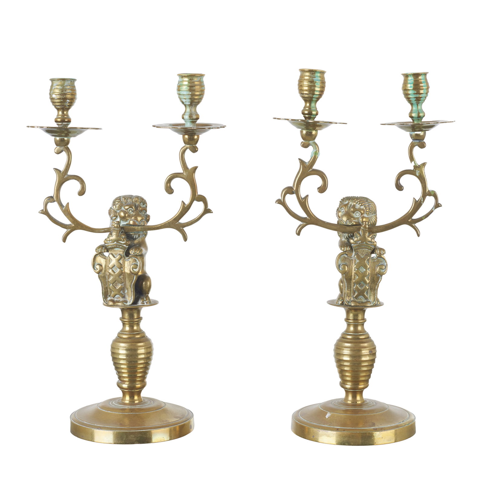 Pair of 'Lion' candlesticks (1 of 1)