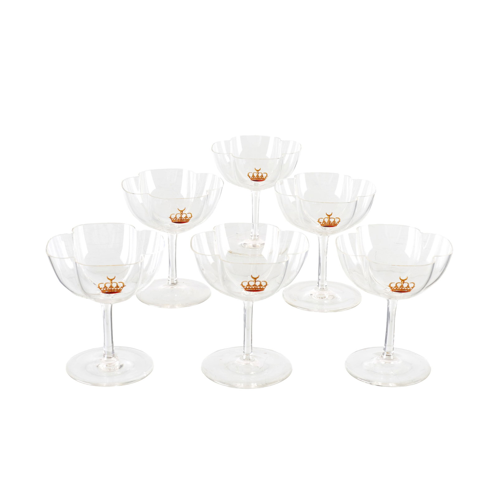 Set of six Islamic Market champagne glasses (1 of 1)