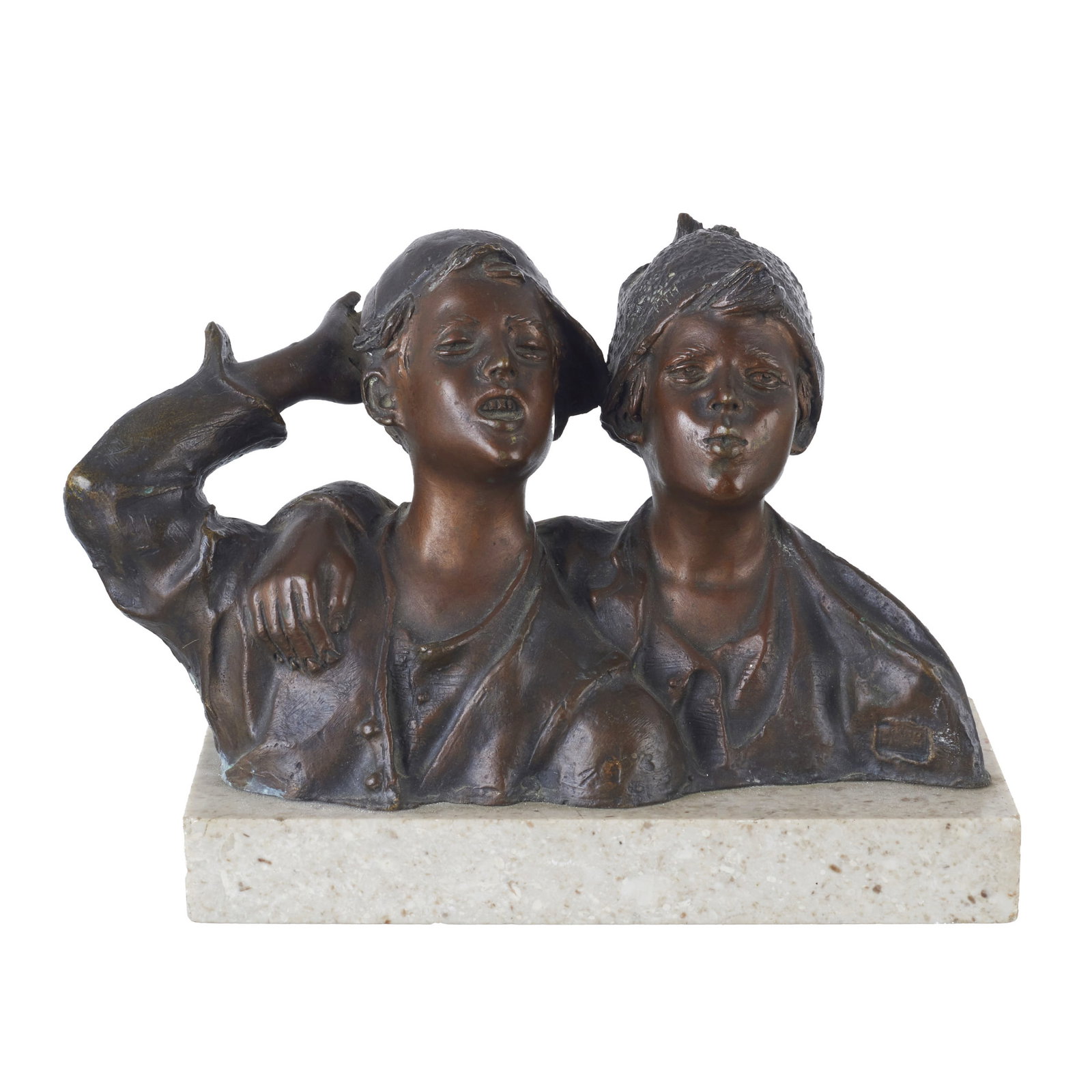GIOVANNI DE MARTINO (1870-1935) - 'Two boys' (1 of 1)
