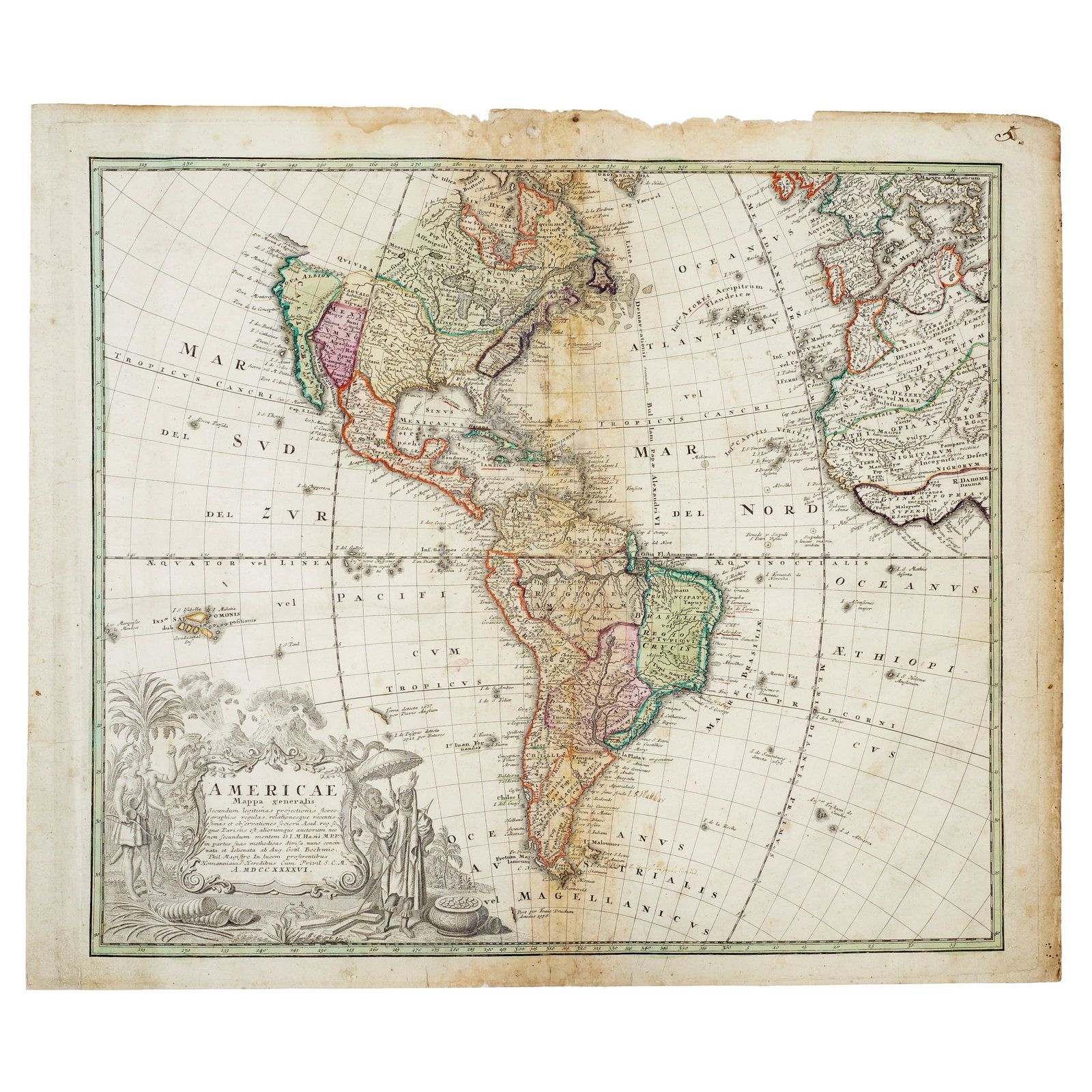 HOMANN HEIRS- 'Americae Mapa Generalis' (1 of 1)
