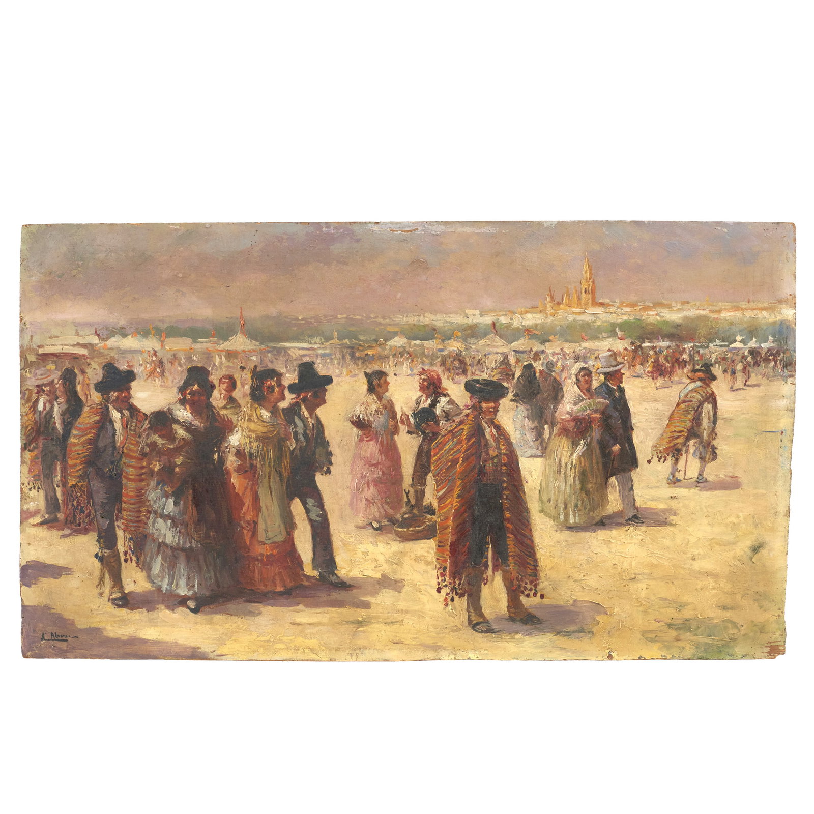 EMILIO ALVAREZ DIAZ (1879-1952) - 'En la Pradera de San Isidro' (1 of 1)