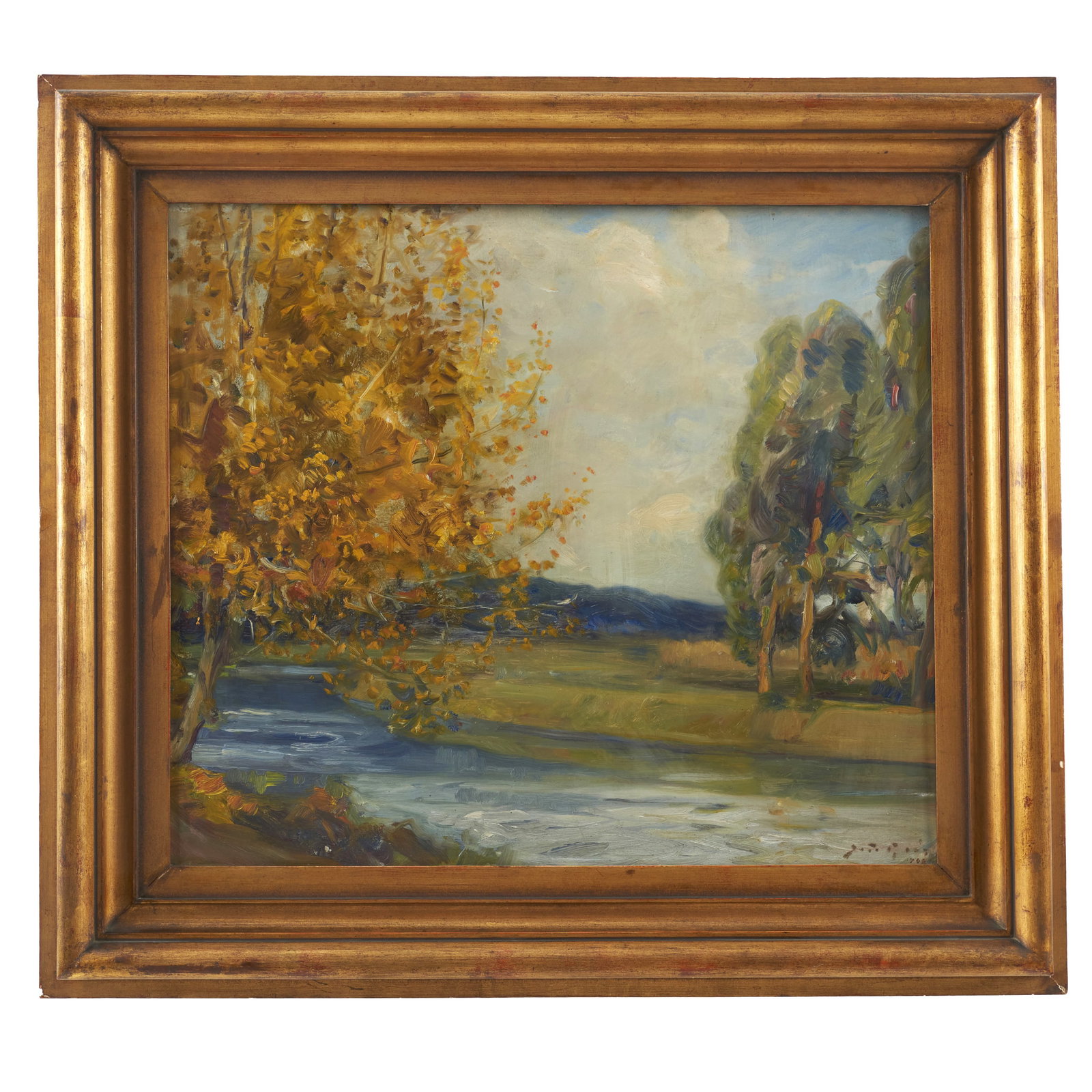 JOAO REIS (1899-1982)- River landscape (1 of 1)