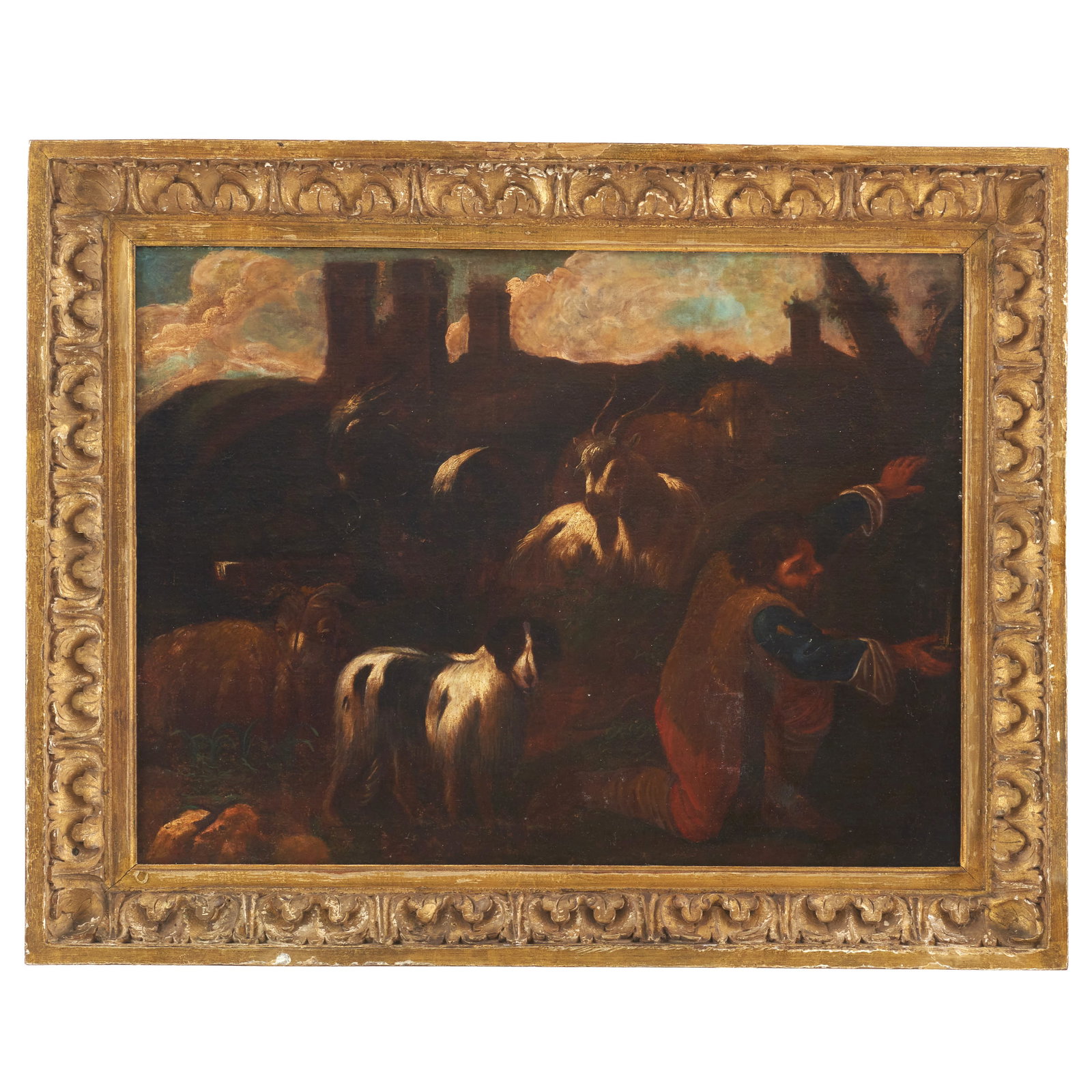 PHILIP PETER ROOS (1657-1706) - Landscape with goats and shepherd (1 of 1)