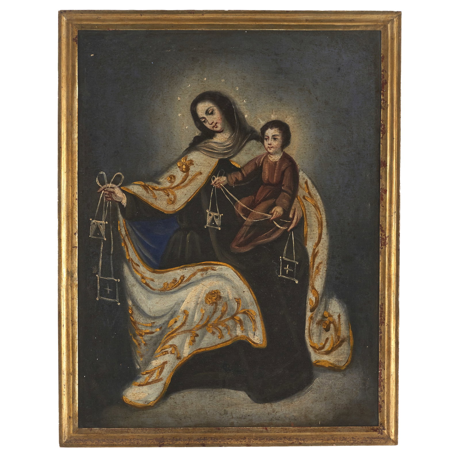 SPANISH SCHOOL, 17th century - Our Lady of Mount Carmel with the Infant Jesus (1 of 1)
